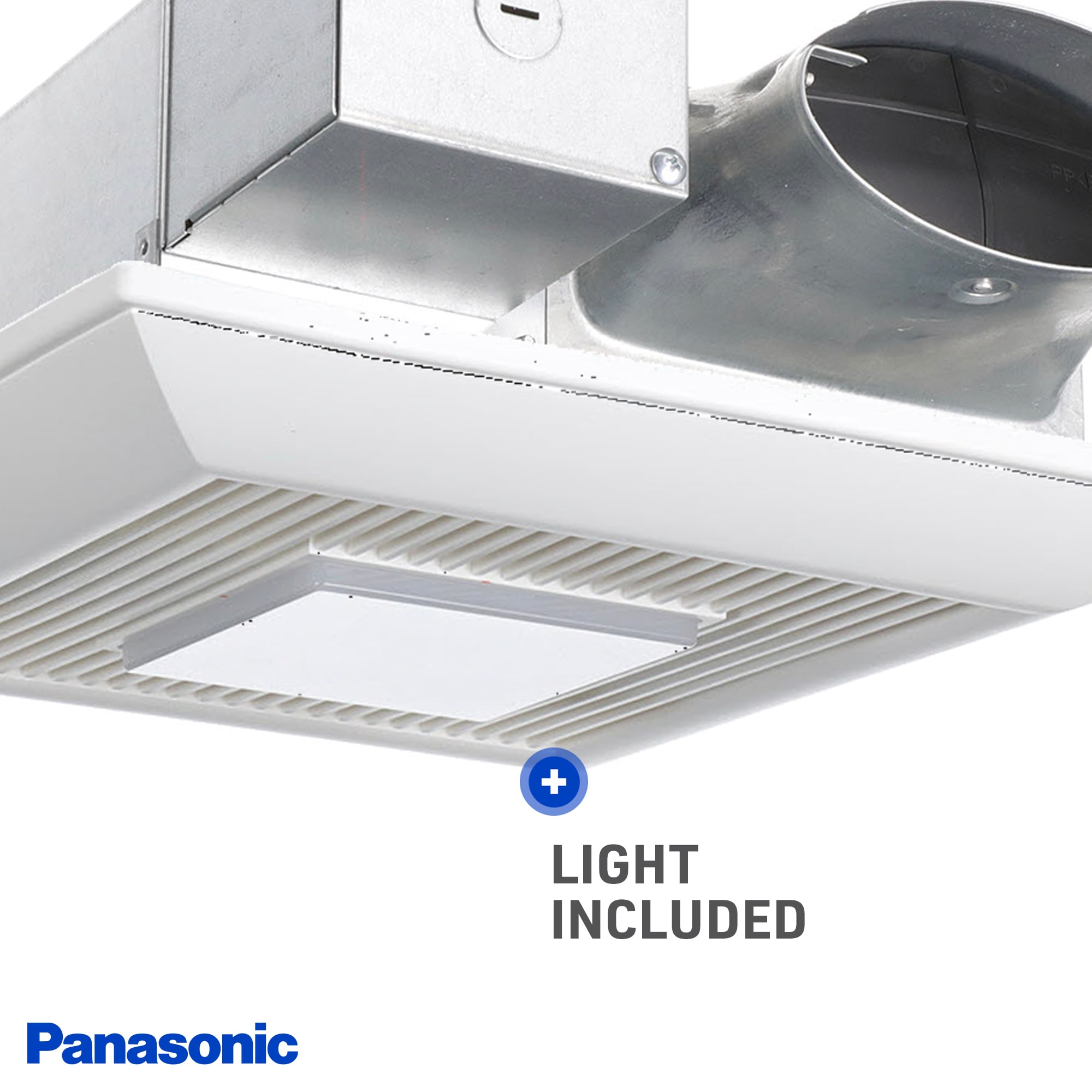 Panasonic WhisperValue 0.4-Sone 100-CFM White Lighted Bathroom Fan 