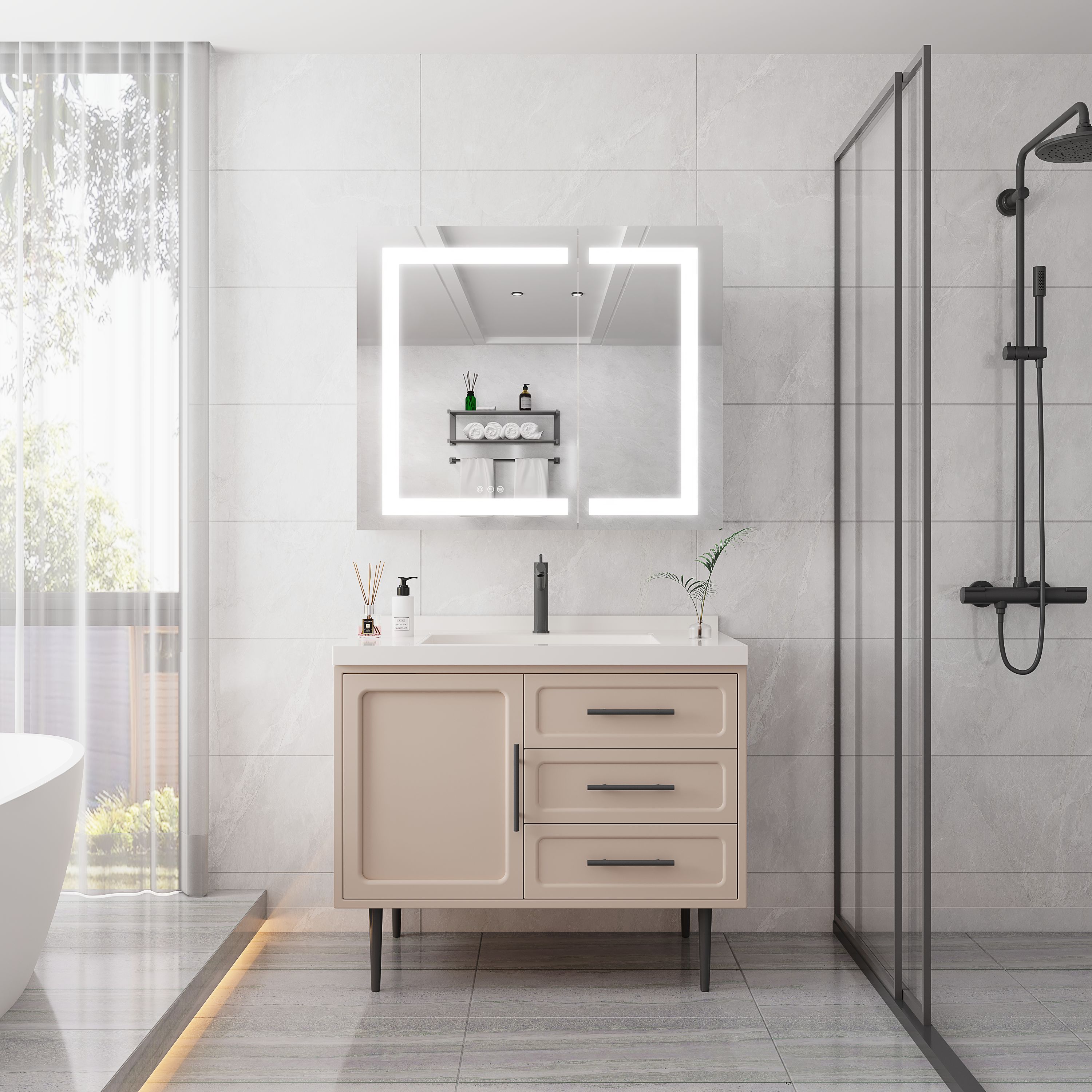 WELLFOR AMYD06-3630 Bathroom-Medicine-Cabinets - View #11