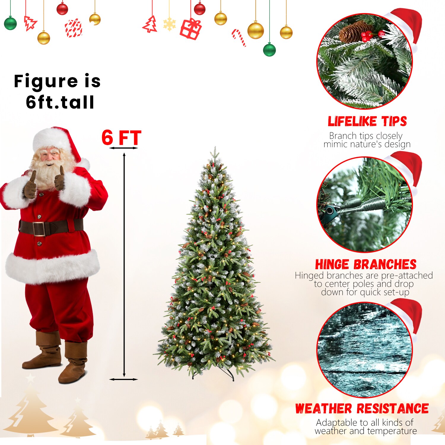 LOVMOR SF-L-T3637P338737 Artificial-Christmas-Trees - View #6