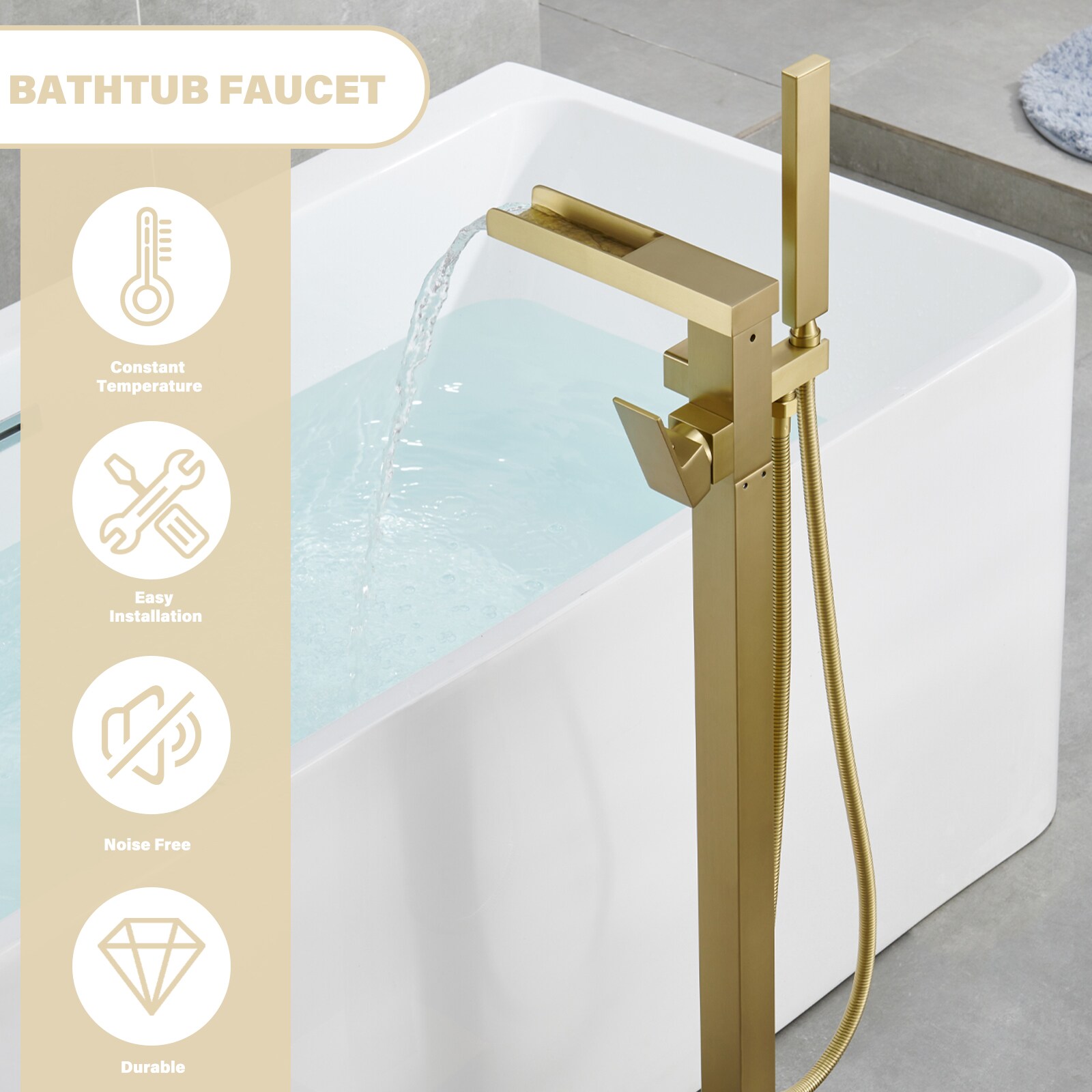 Flynama L-147525 Roman-Tub-Faucets - View #5