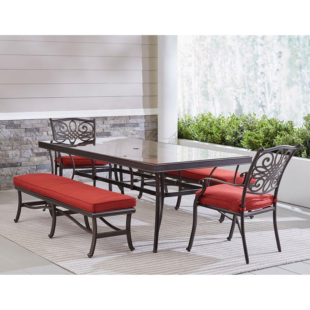 Hanover TRADDN5PCGBN-RED Patio-Dining-Sets - View #17