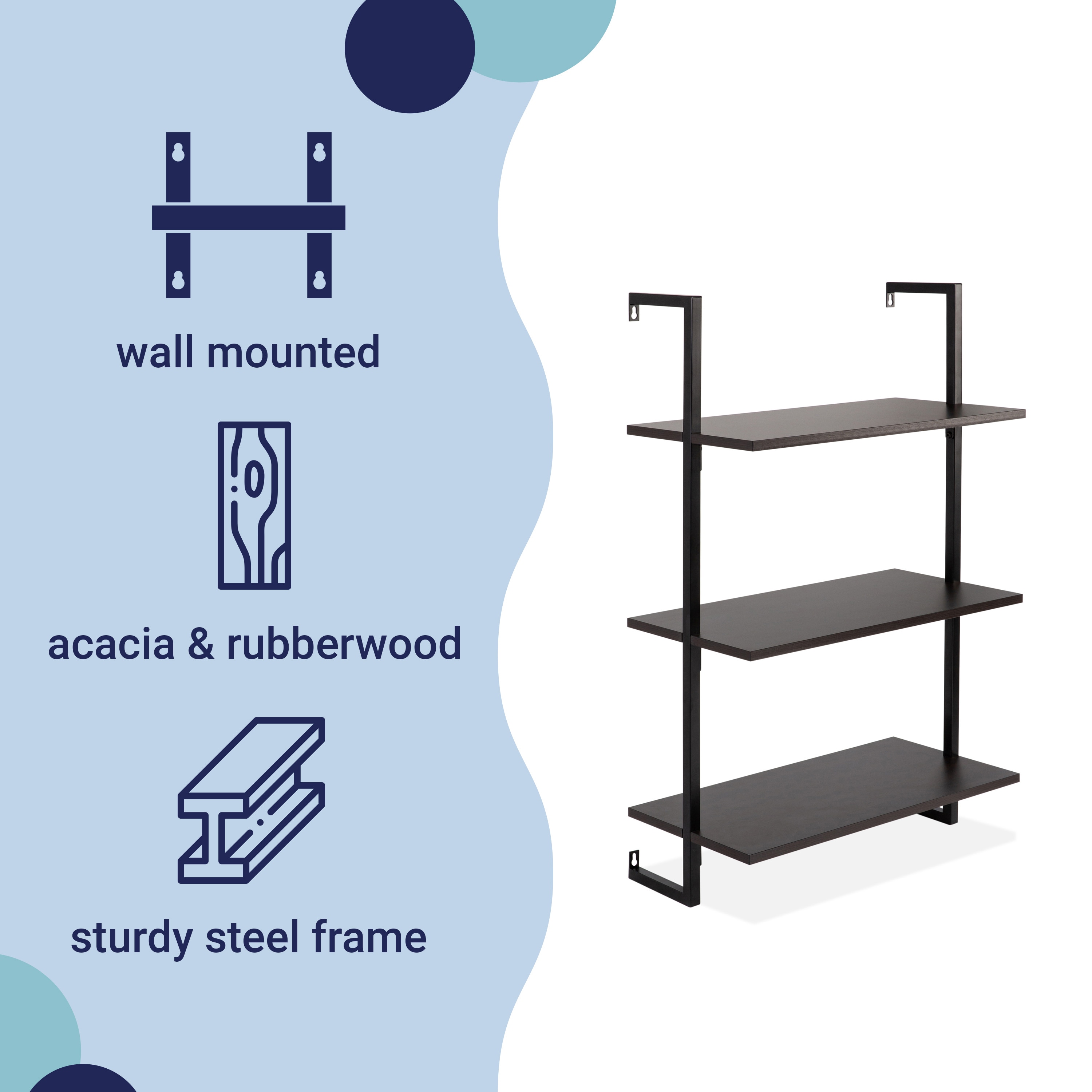 happimess MSH1000A Wall-Mounted-Shelving - View #3
