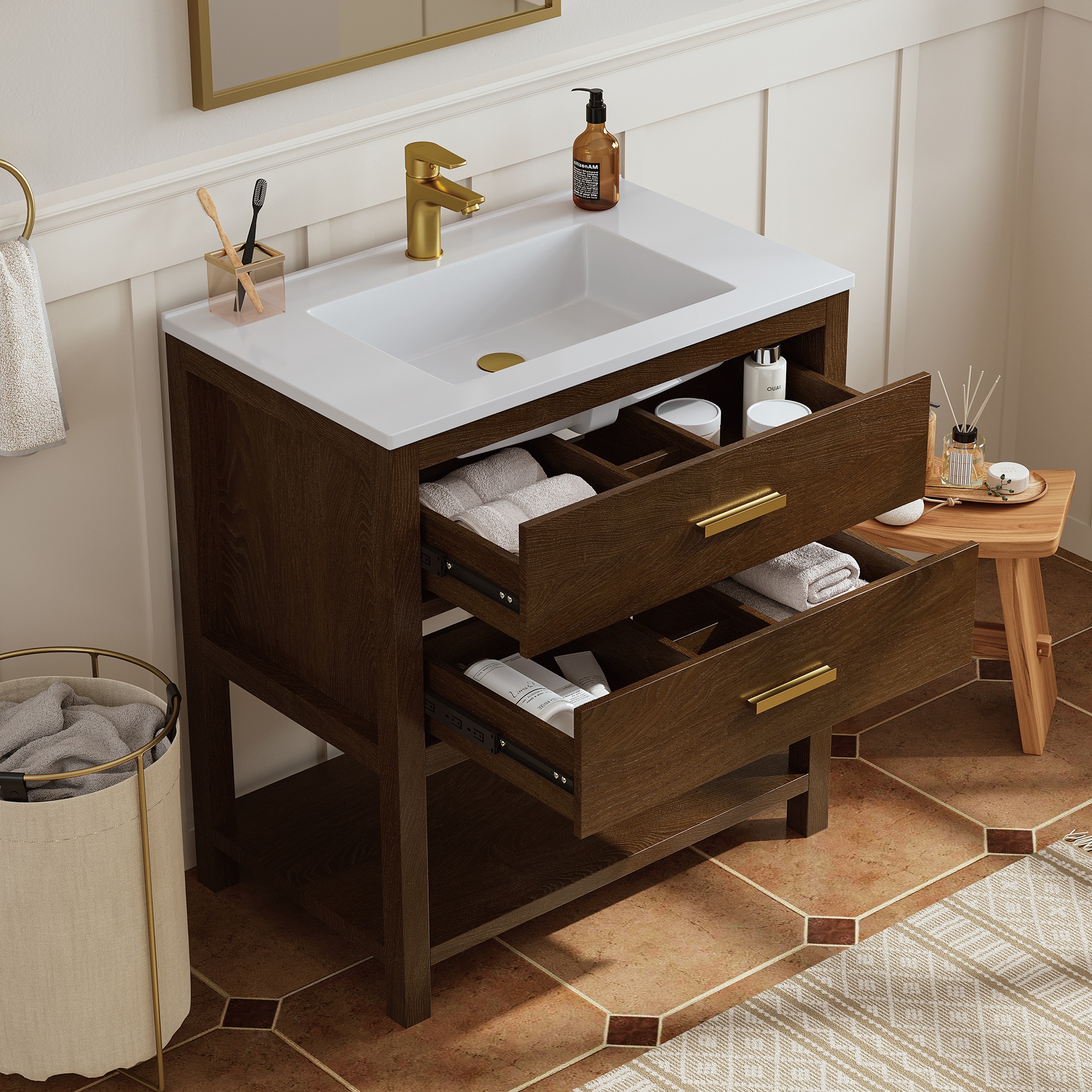 DELUXE LIVING V24030KD-30WT Bath-Vanity-Combo - View #8