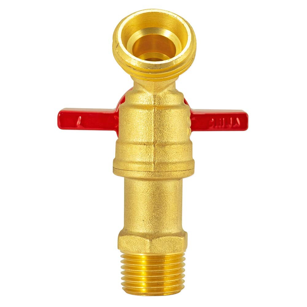 EASTMAN 1/2-in MIP Brass Quarter Turn Hose Bibb In The Sillcocks & Hose ...