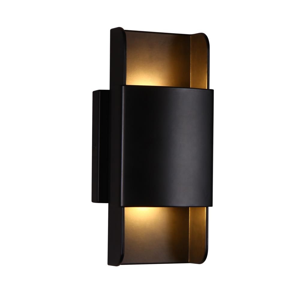 VONN Lighting Atlas 4.75-in W 1-Light Black Modern/Contemporary Wall ...