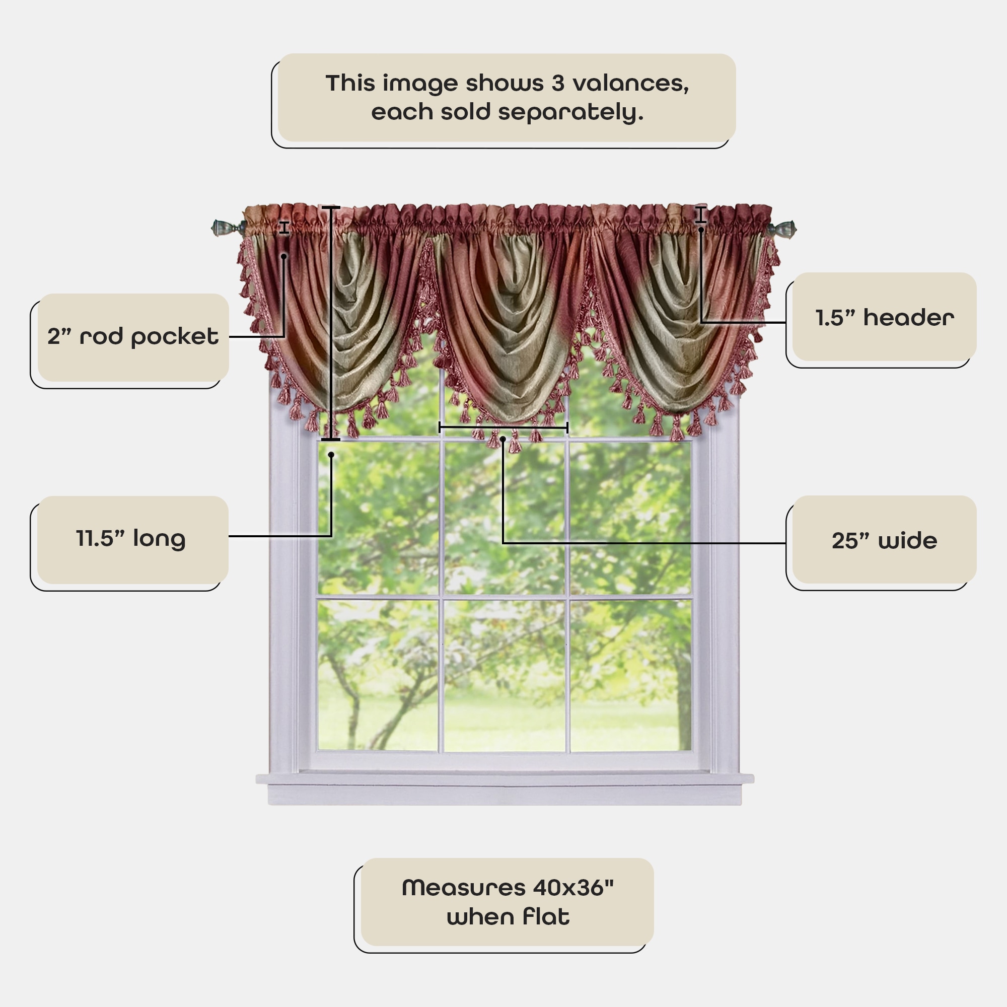 Achim OMWFVLBU06 valances - View #6