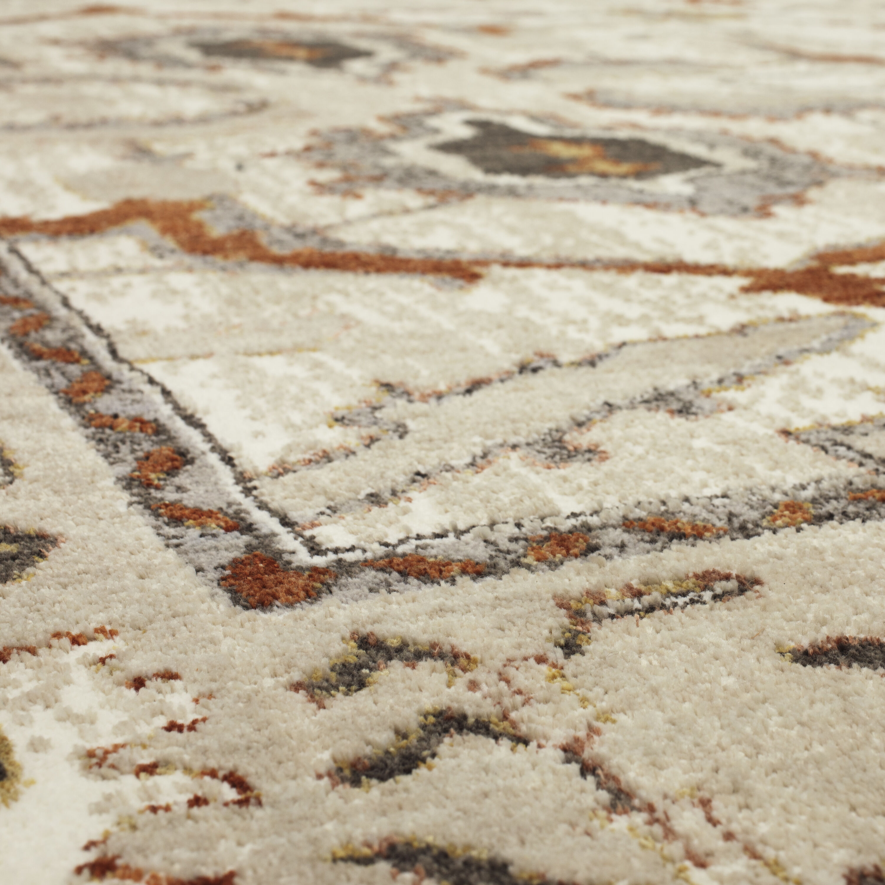 Gray Reversible Synthetic 9' x 12' Rectangular Area Rug