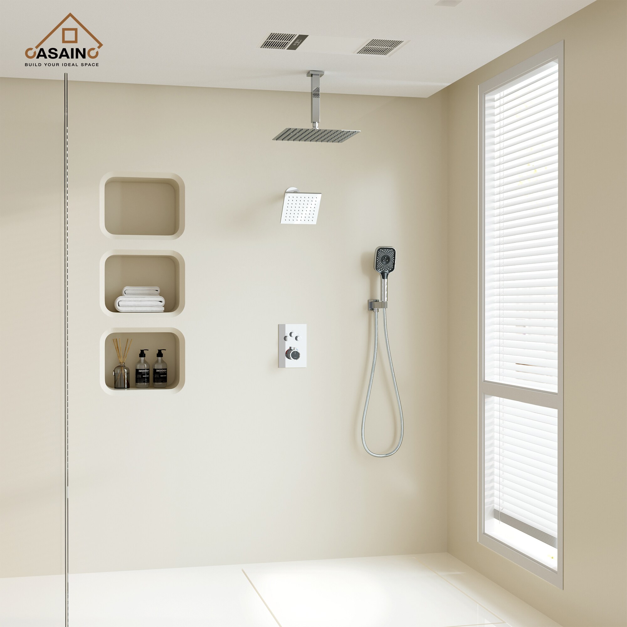 CASAINC CS6222-12CH Showerhead-Bar-Panels - View #2