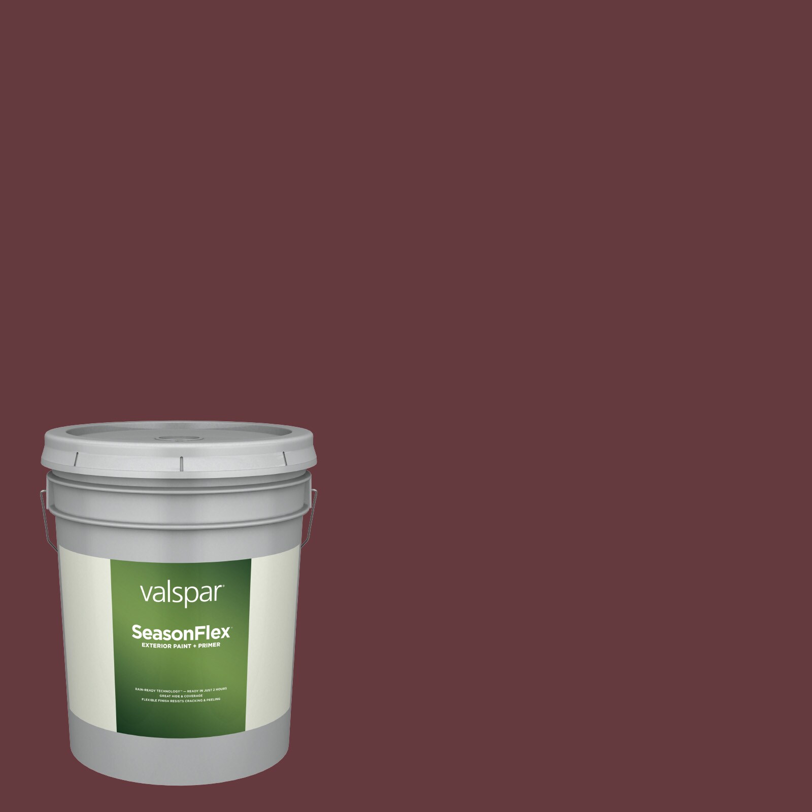 SeasonFlex Semi-gloss Royal Garnet 1011-5 Latex Exterior Paint + Primer (5-Gallon) | - Valspar 1011-5-936265