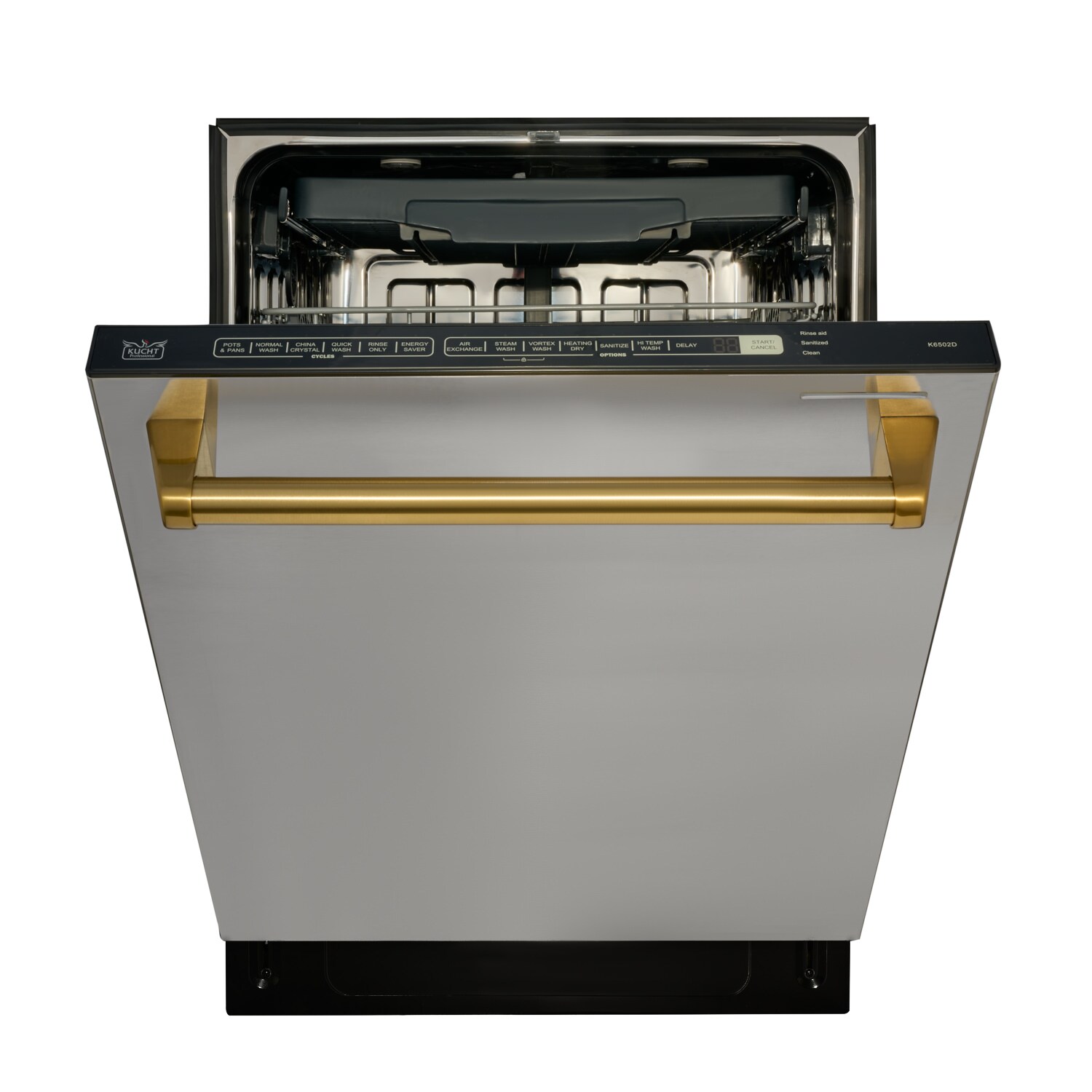 Kucht K6502D Series 24-in Top Control Built-in Dishwasher ( Stainless Steel ) With Third Rack, Vortex Wash Steam Wash Air Exchange , 45-Decibel Sansujyuku sansujyuku.com