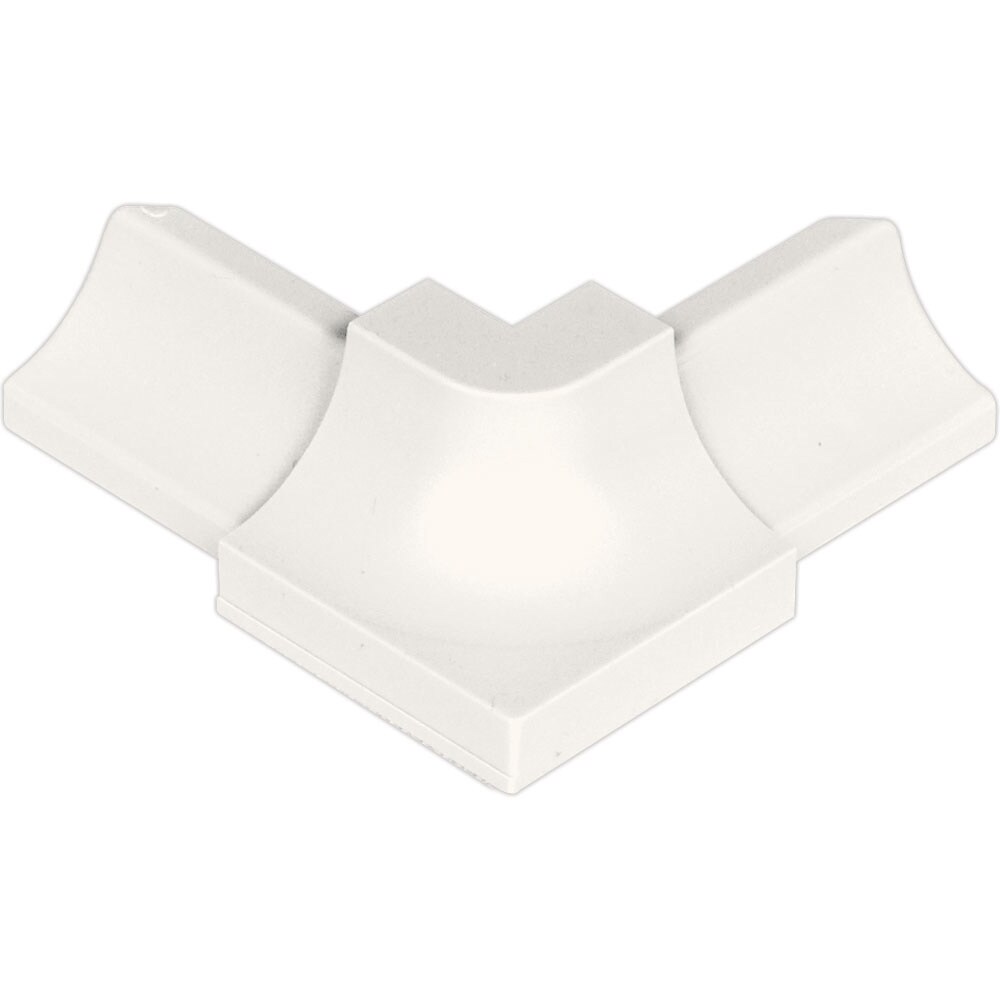 Schluter Systems E90/PHK1S/W Dilex-PHK 0.5-in W x 1-in L White PVC Outside corner Tile Edge Trim