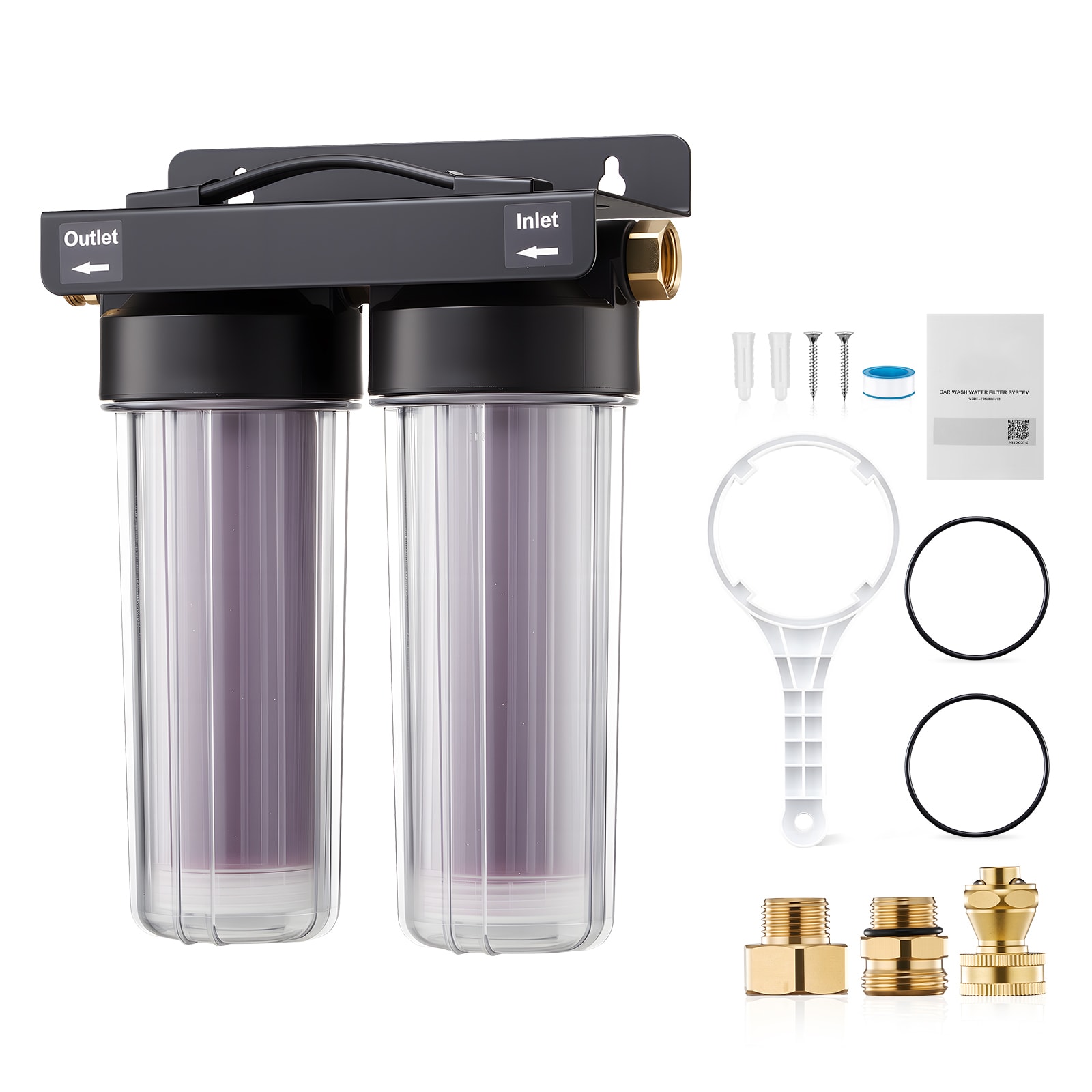 GIVIMO - Deionized Water System for Car Wash Spotless Car Wash Water System with 2 x 0.5-L Color-...