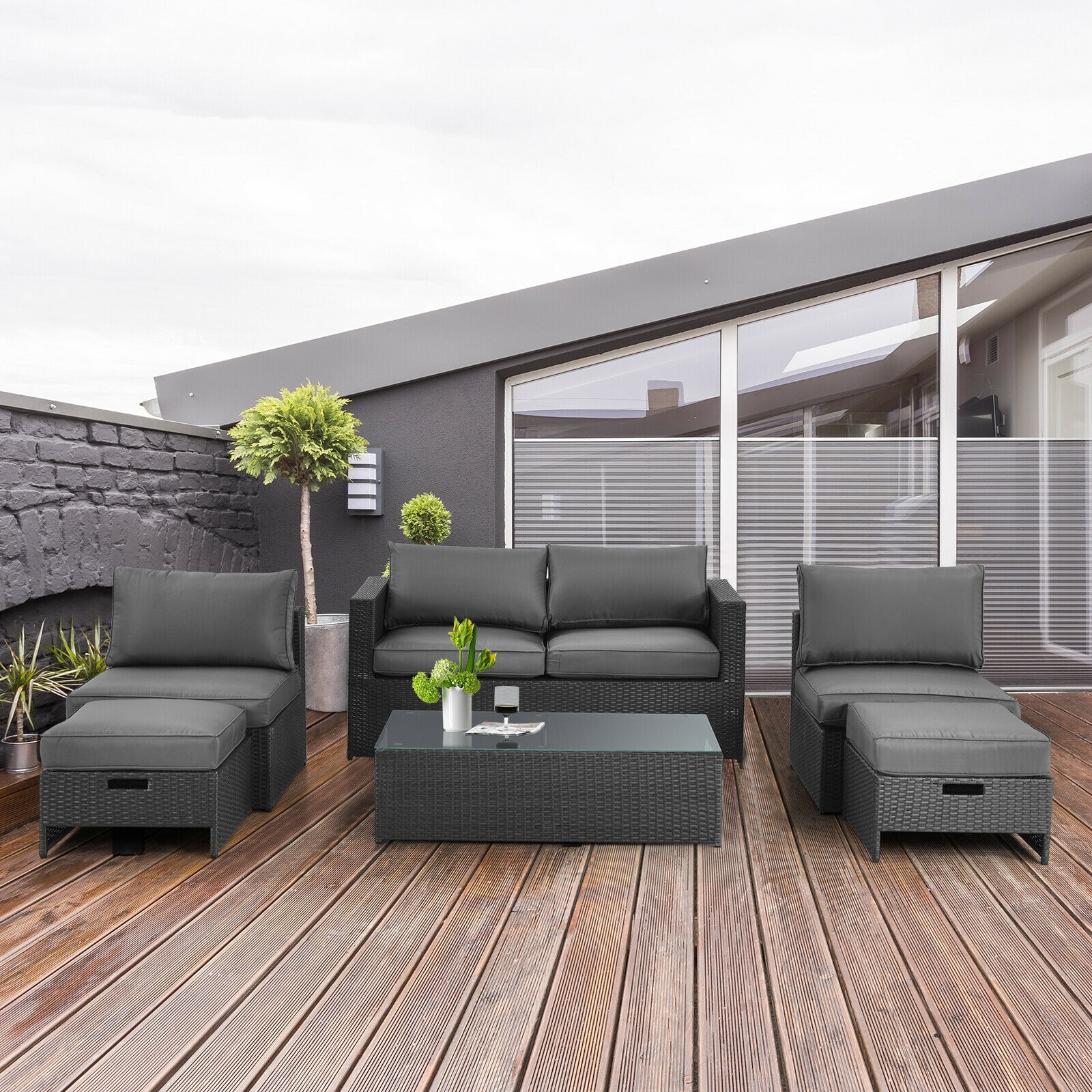 Forclover CTR-S00023 Patio-Conversation-Sets - View #2