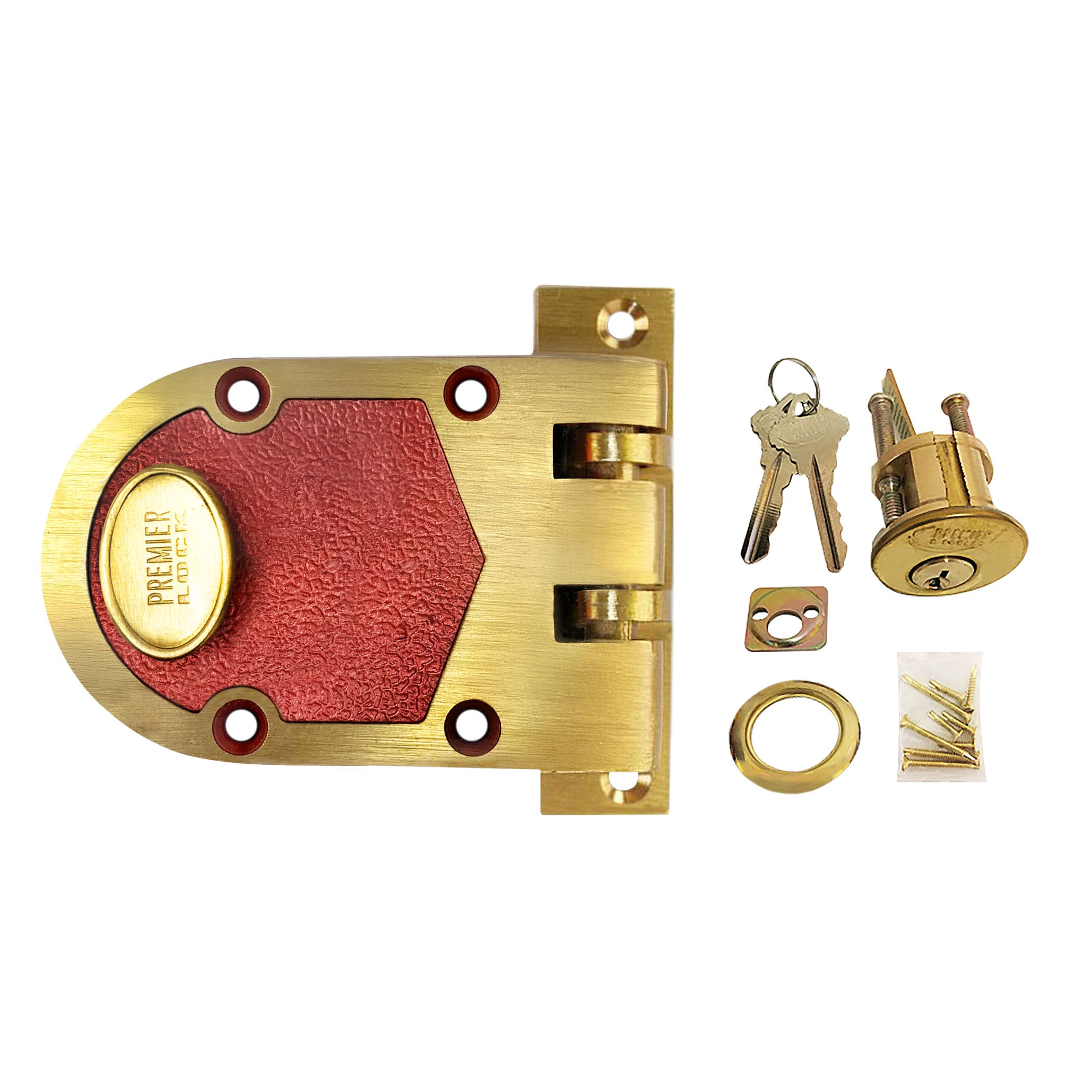 Premier Lock JP01 Satin Bronze Single Cylinder Deadbolt