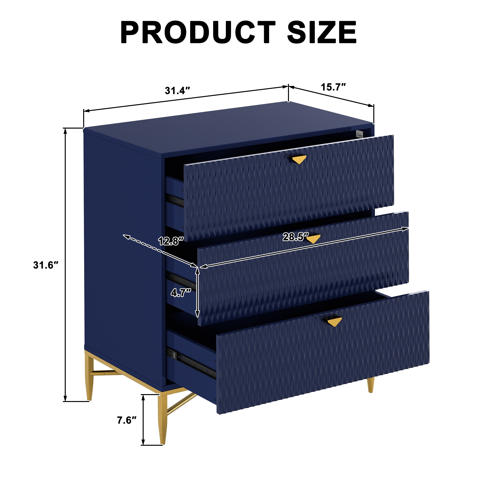 Clihome CL-JH022-014BL-N nightstands - View #9