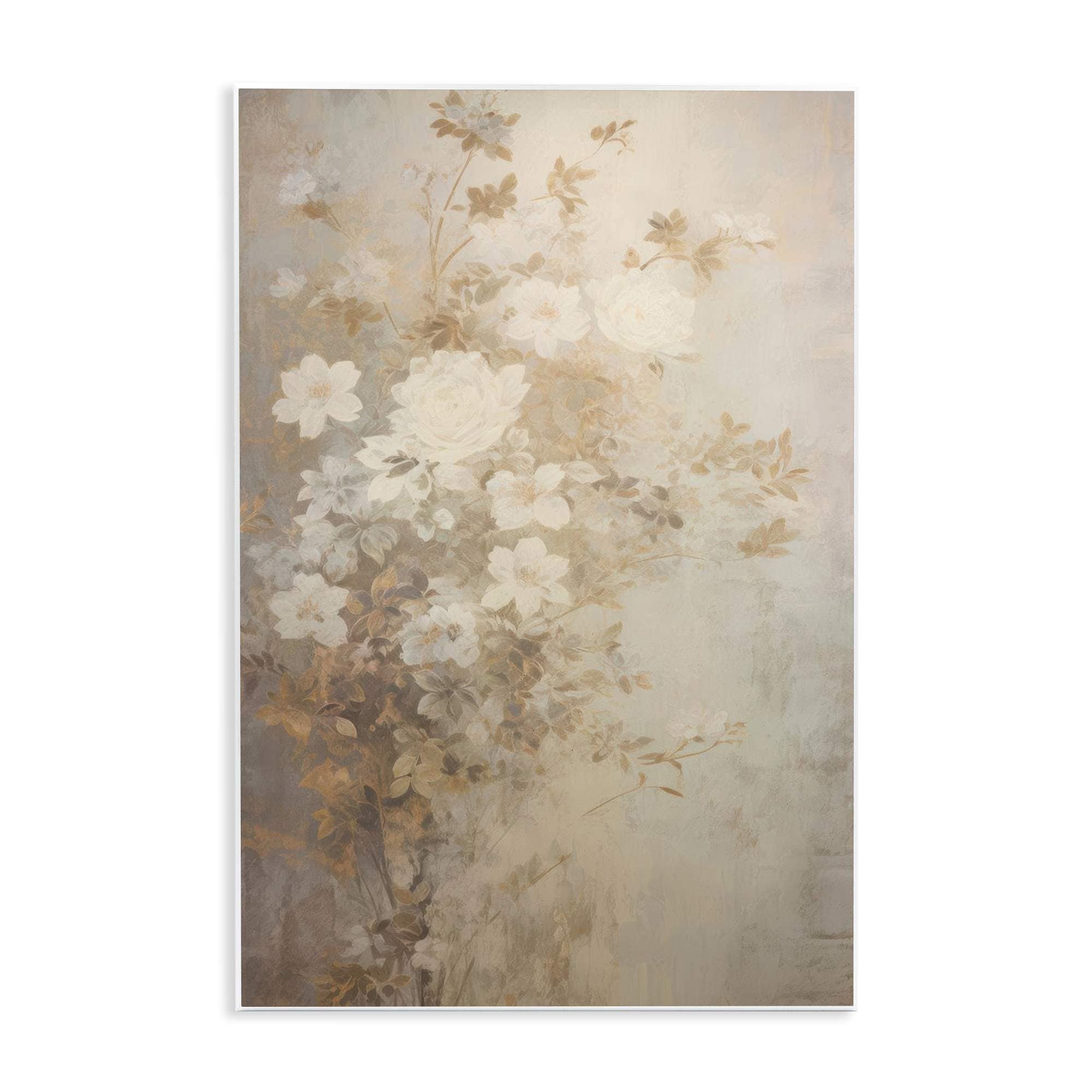 Stupell Industries BT-779-WD-10X15 Muted Vintage Florals Wall Plaque Art By LSR Creative Studio 10 x 15