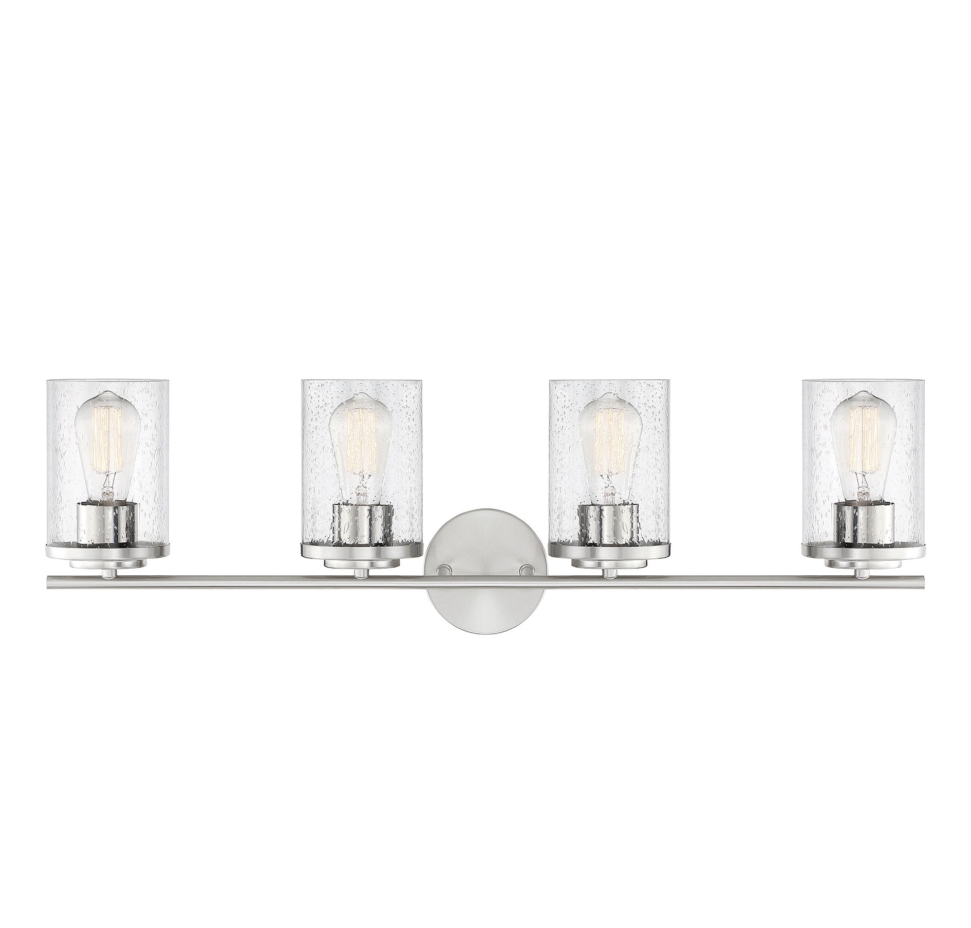 Marshall Polished Chrome 4-Light Bathroom Vanity Fixture