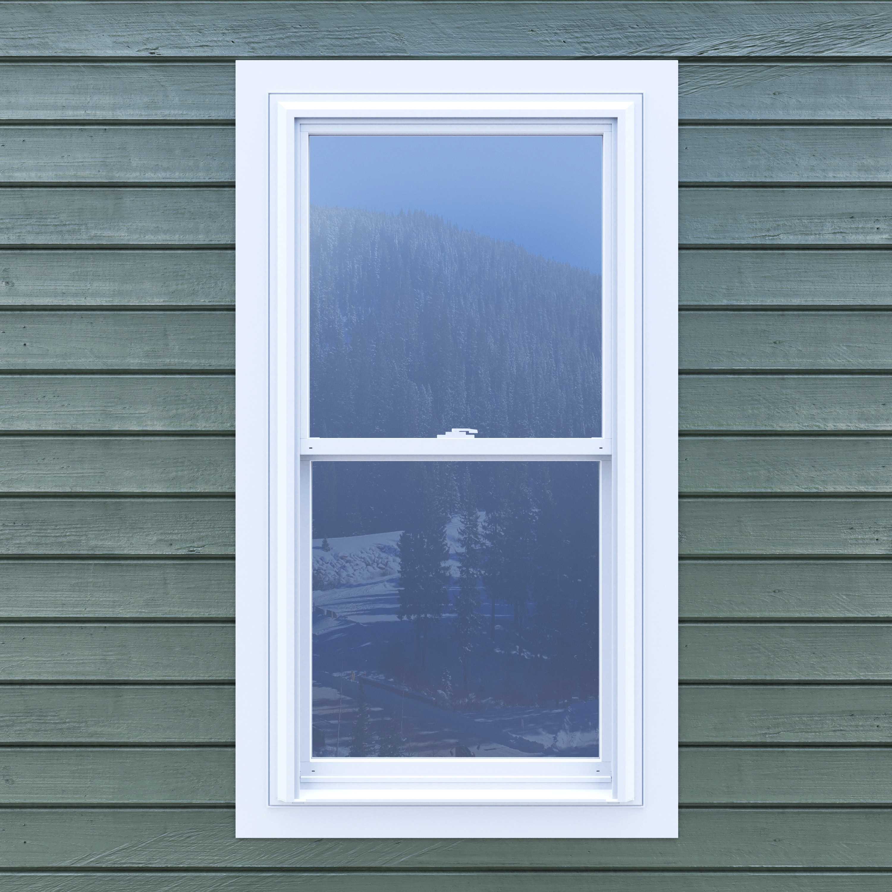 Pella 250 Series New Construction 231/2in x 351/2in x 31/4in Jamb White Vinyl Dualpane