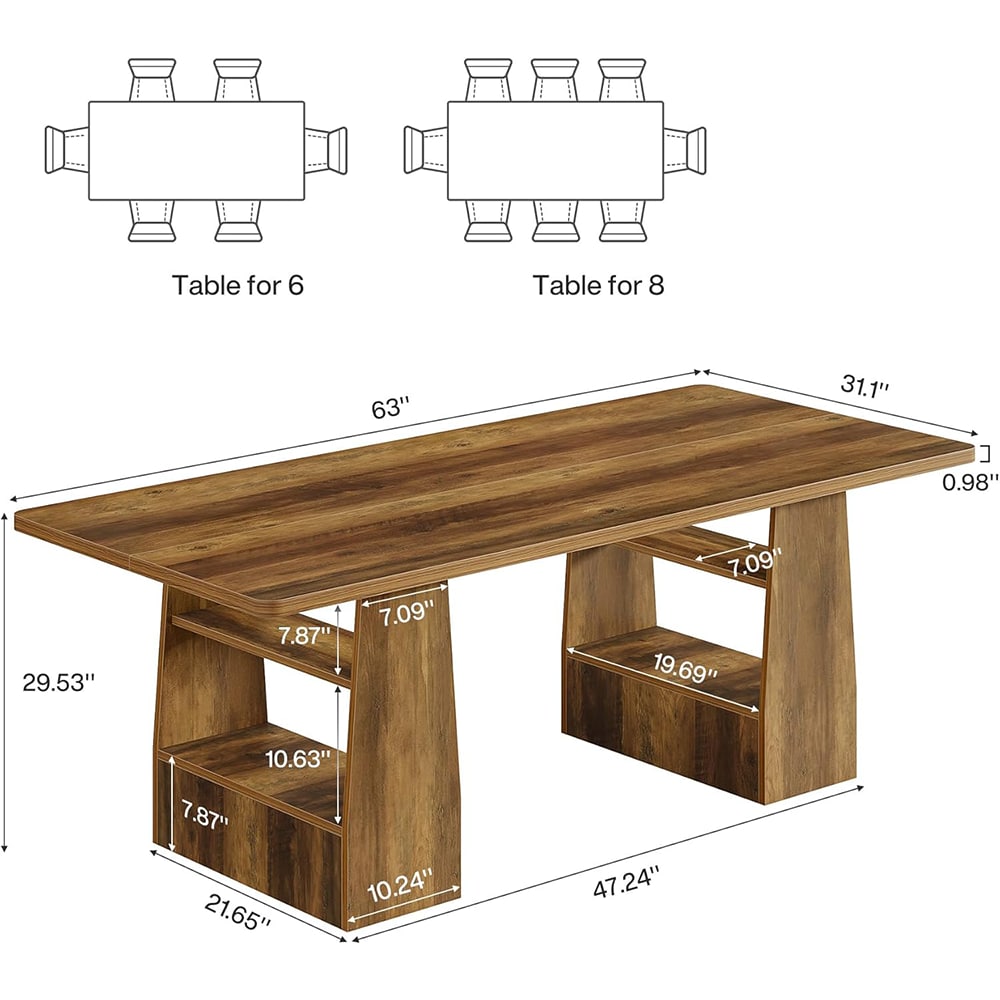Tribesigns LWOYJL-1165YY Office-Tables - View #8