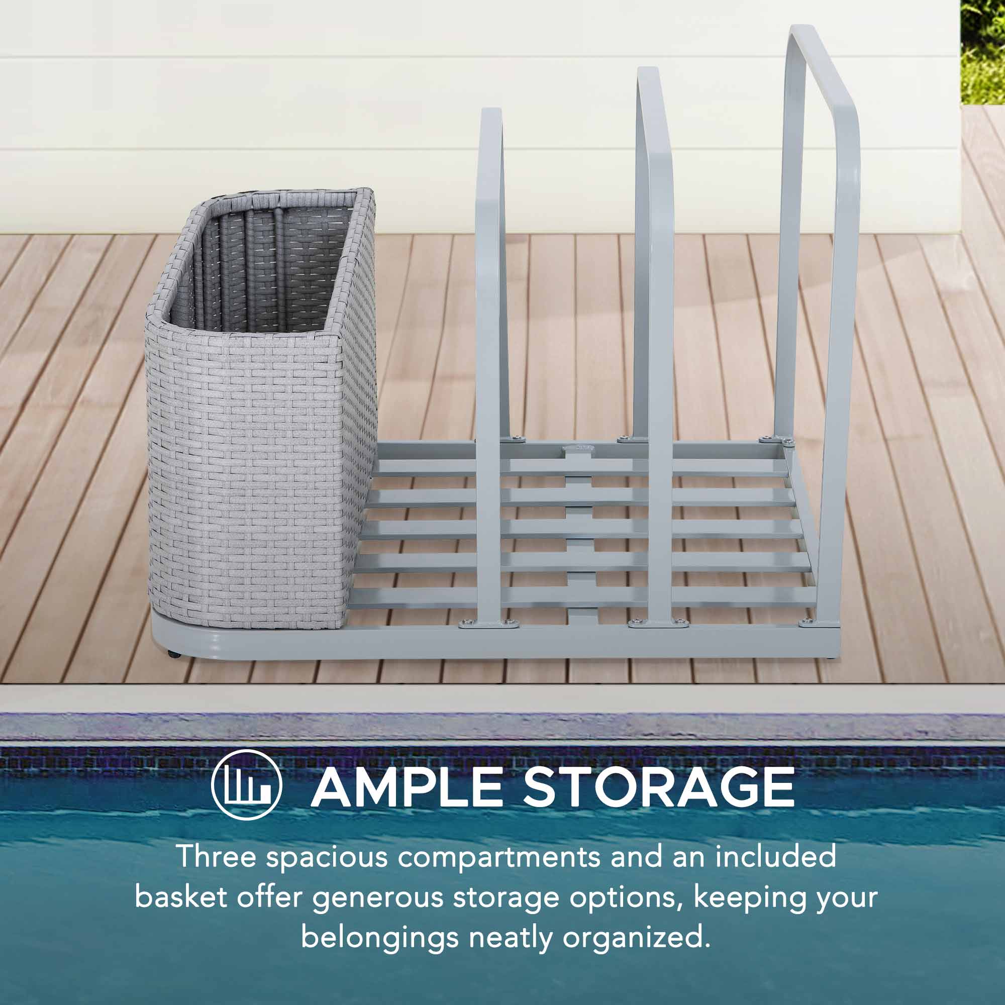 Sunjoy A804001600 Pool-Organization-Storage - View #7