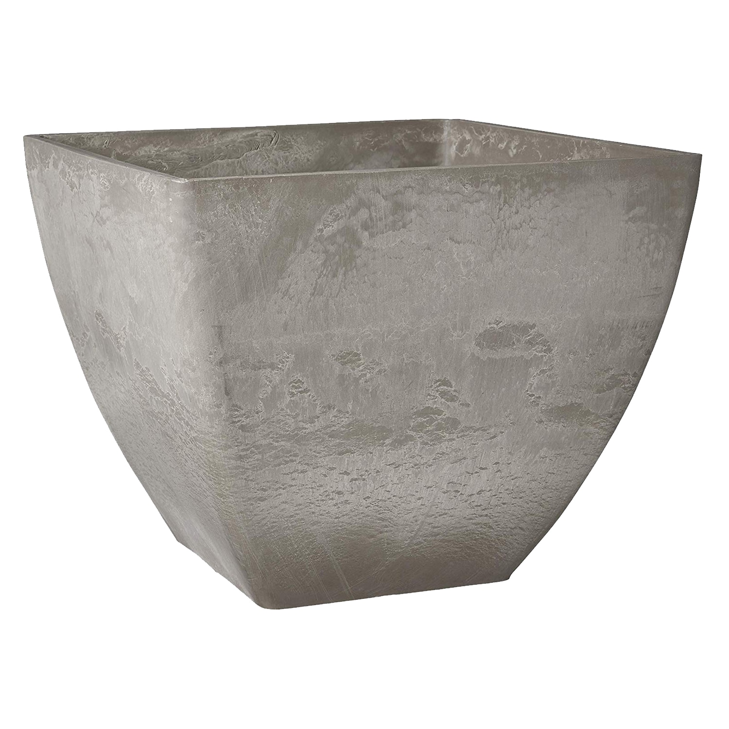Arcadia Garden Products FB40CT Square 13.0-in W x 13-in H x Gray Plastic Indoor/Outdoor Planter