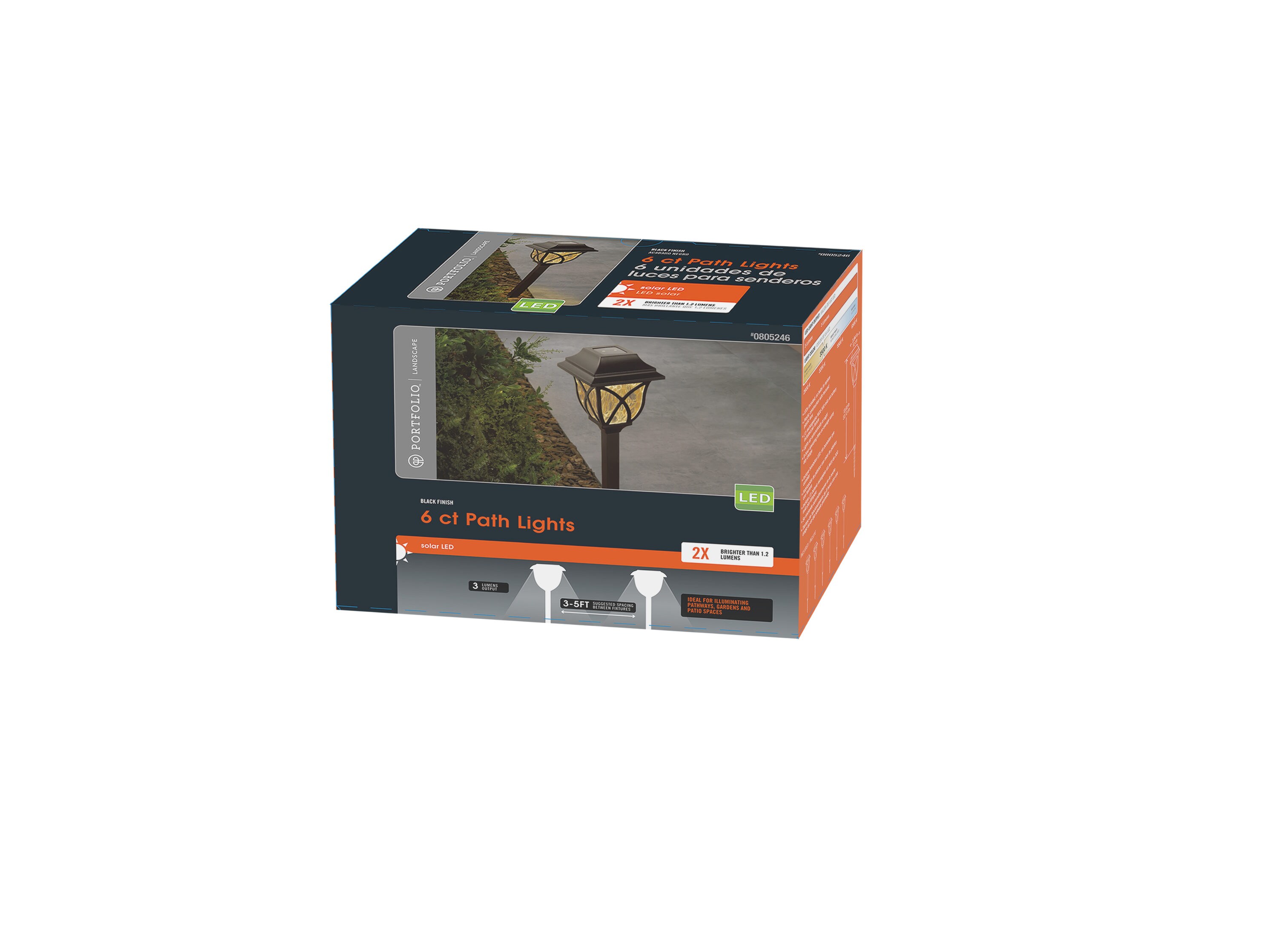 Portfolio QS73P-K3-BK-6 Path-Lights - View #2
