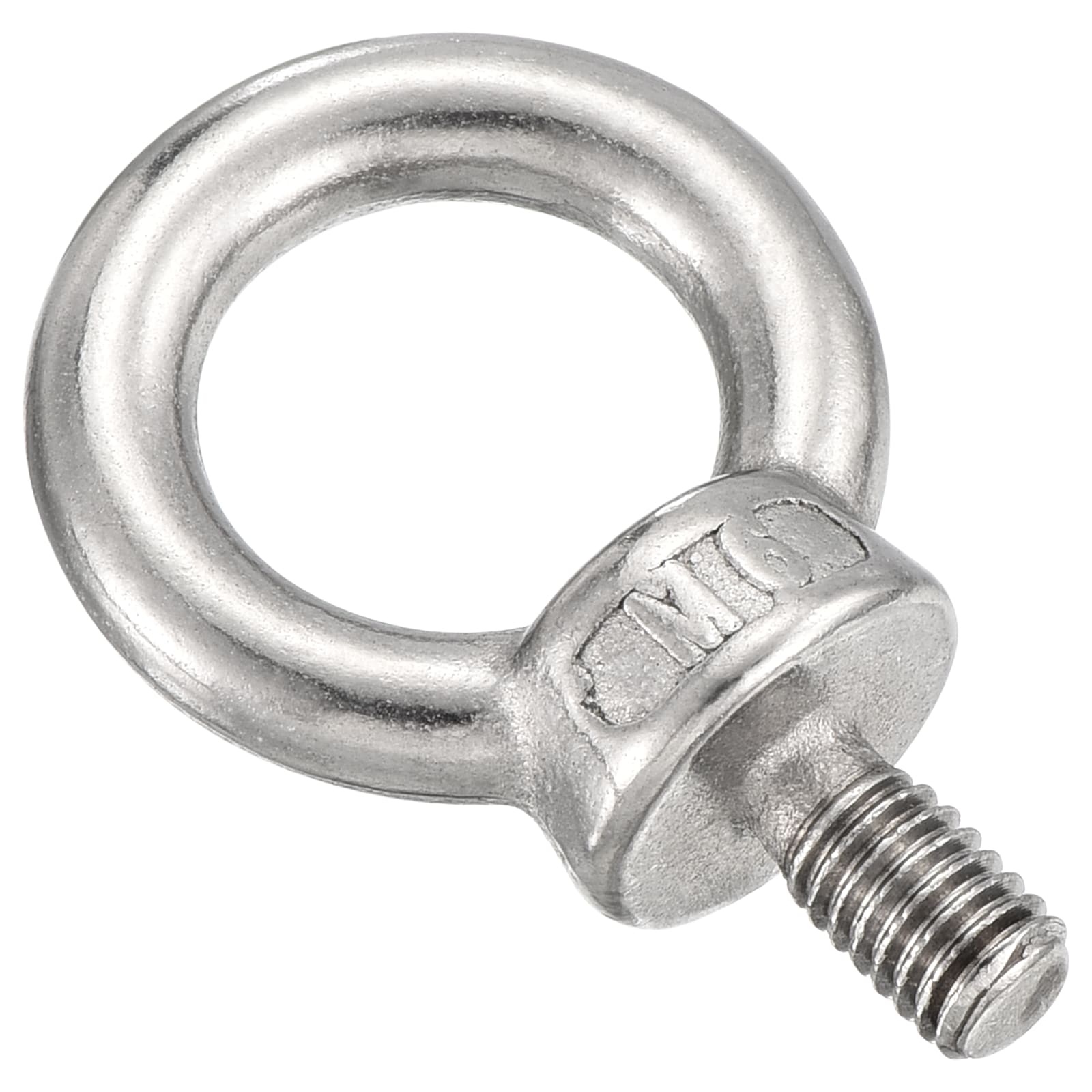 Unique Bargains Shoulder Eye Bolt (M6x11mm) 5pcs 304 Stainless Steel Machinery Lifting Ring Threaded Eye Bolt - for Load Hoisting Silver #S26072900UX4576