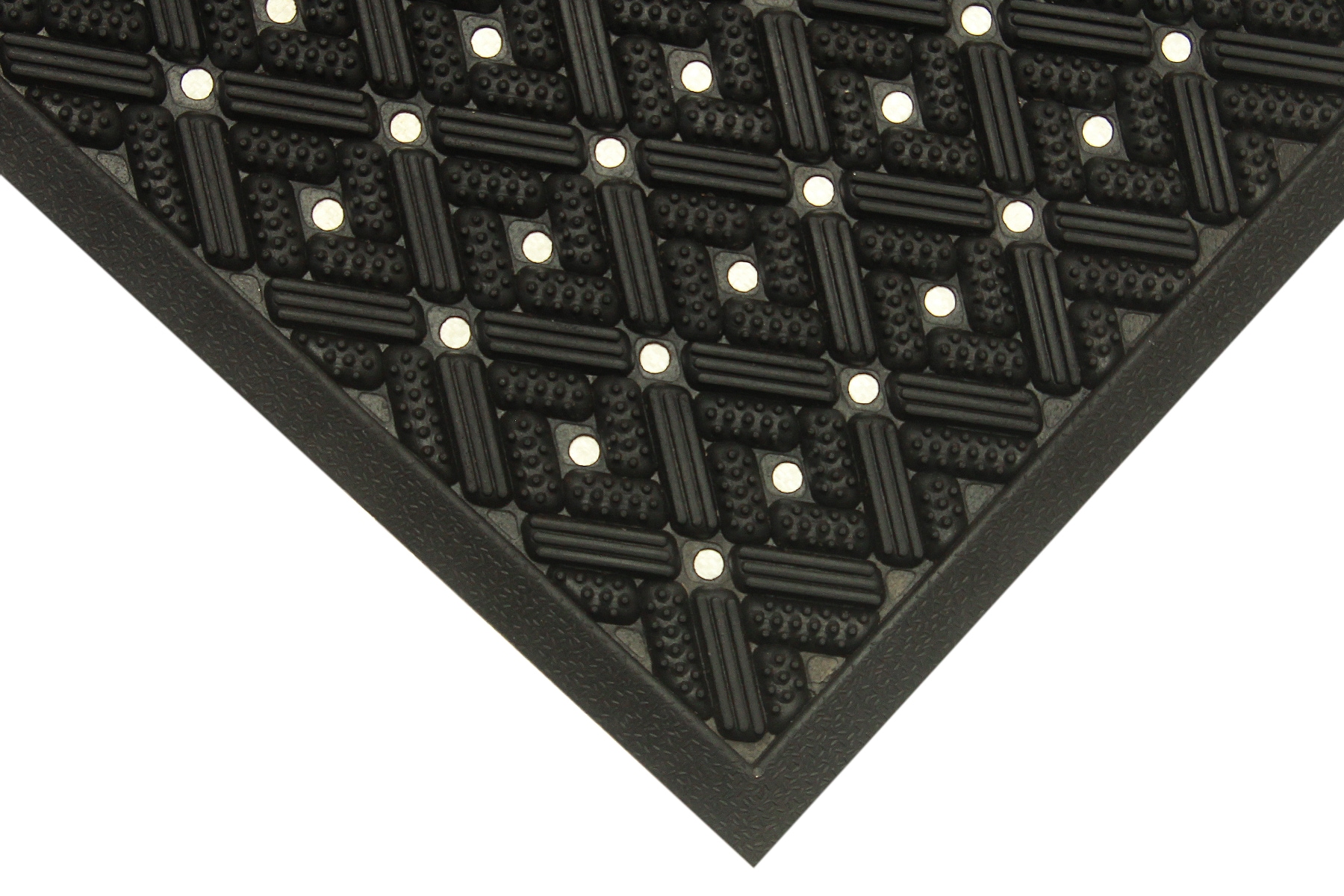 Project Source 2-ft x 3-ft Black Rectangular Outdoor Door Mat in