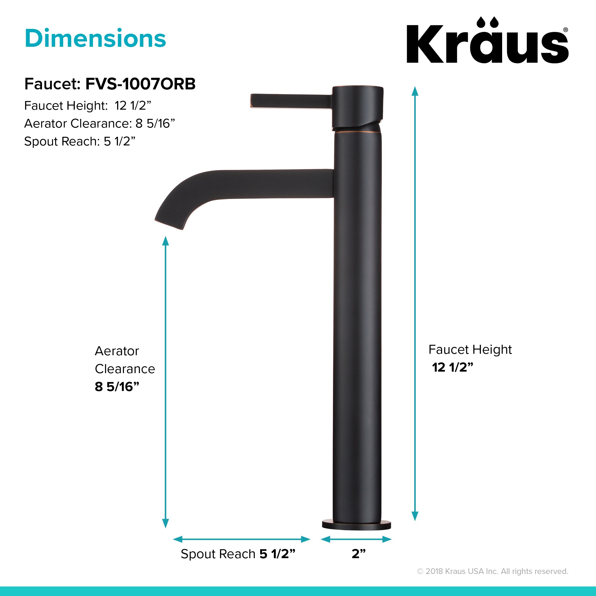 Kraus FVS-1007ORB Lavatory-Faucets - View #5
