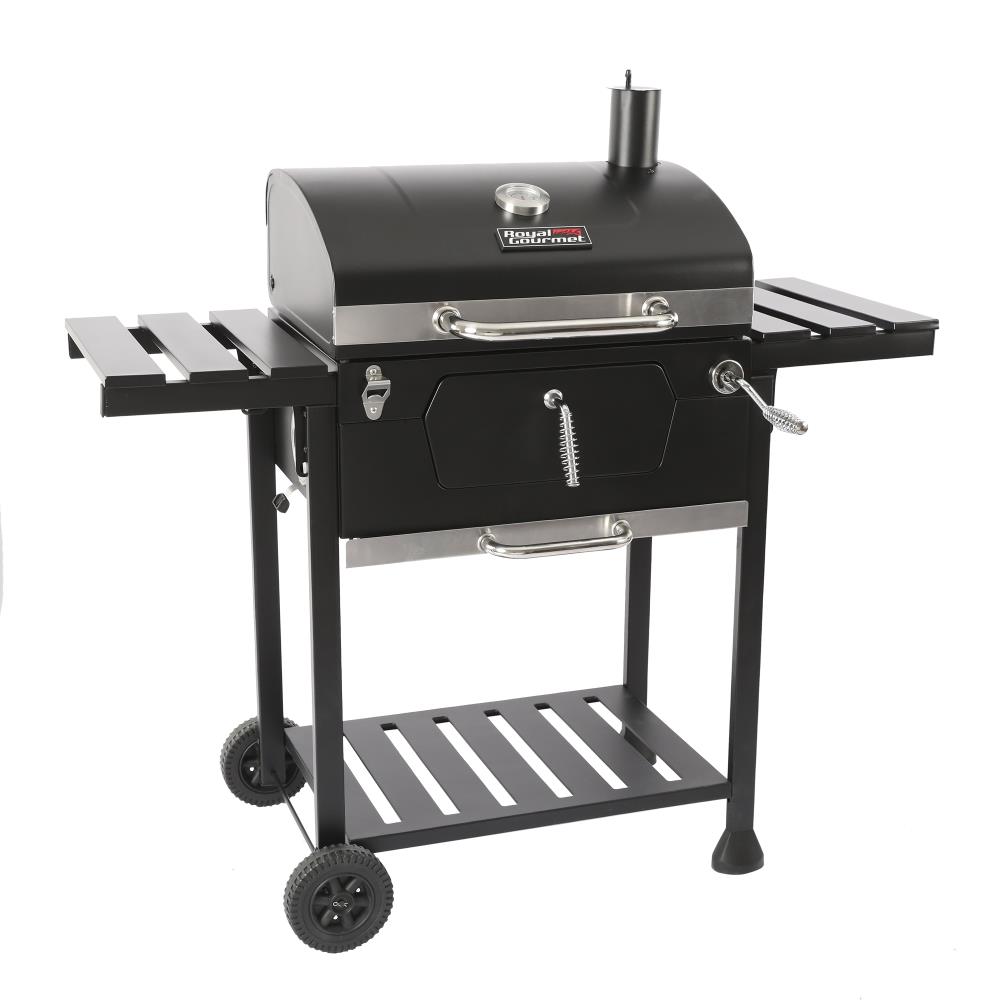 Royal Gourmet 22.8-in W Black Barrel Charcoal Grill at Lowes.com