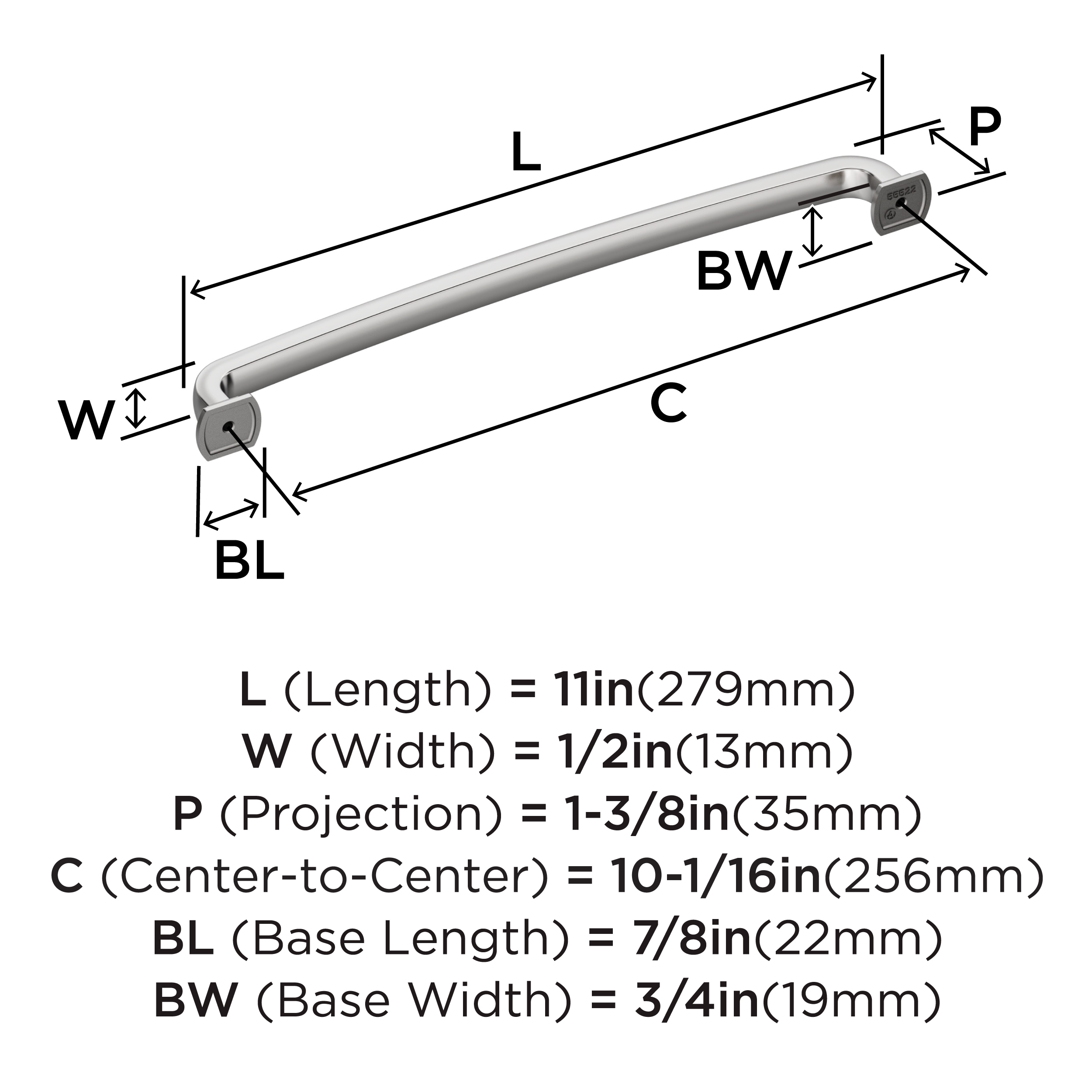 Amerock BP5552226 Cabinet-Pulls - View #4