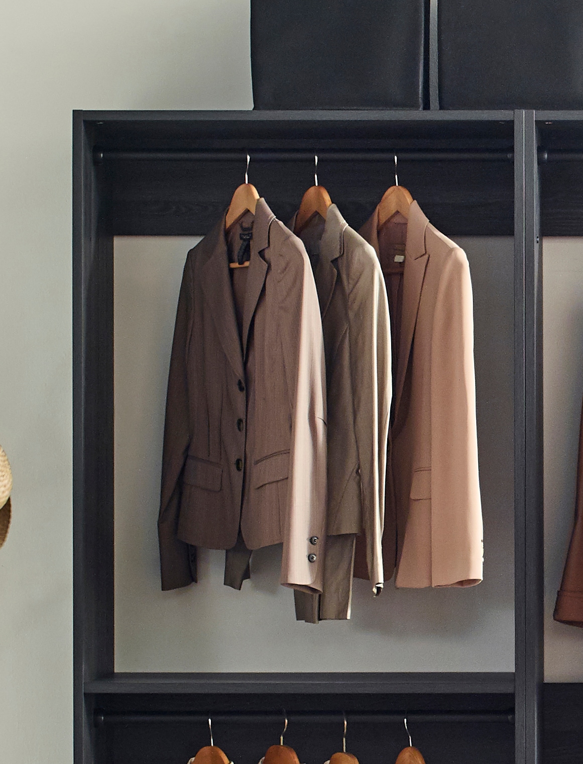Klair Living PROSPER-ACD BLK Wood-Closet-Kits - View #2