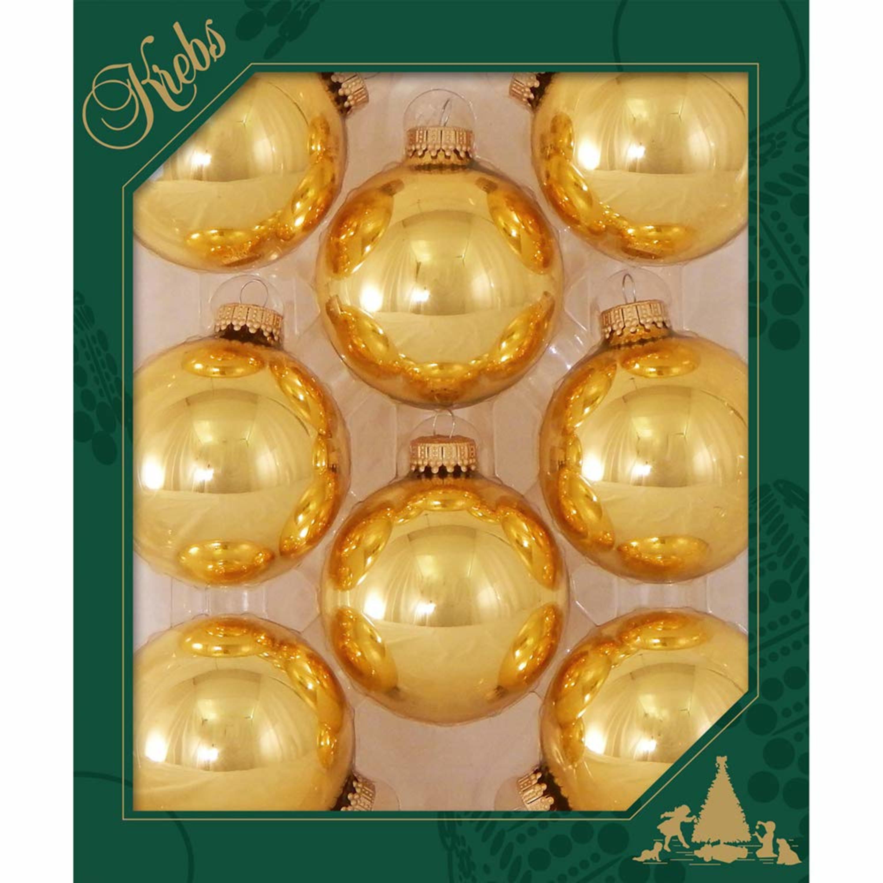 Krebs KBX90251 8 -Pack Gold Standard Indoor Ornament set
