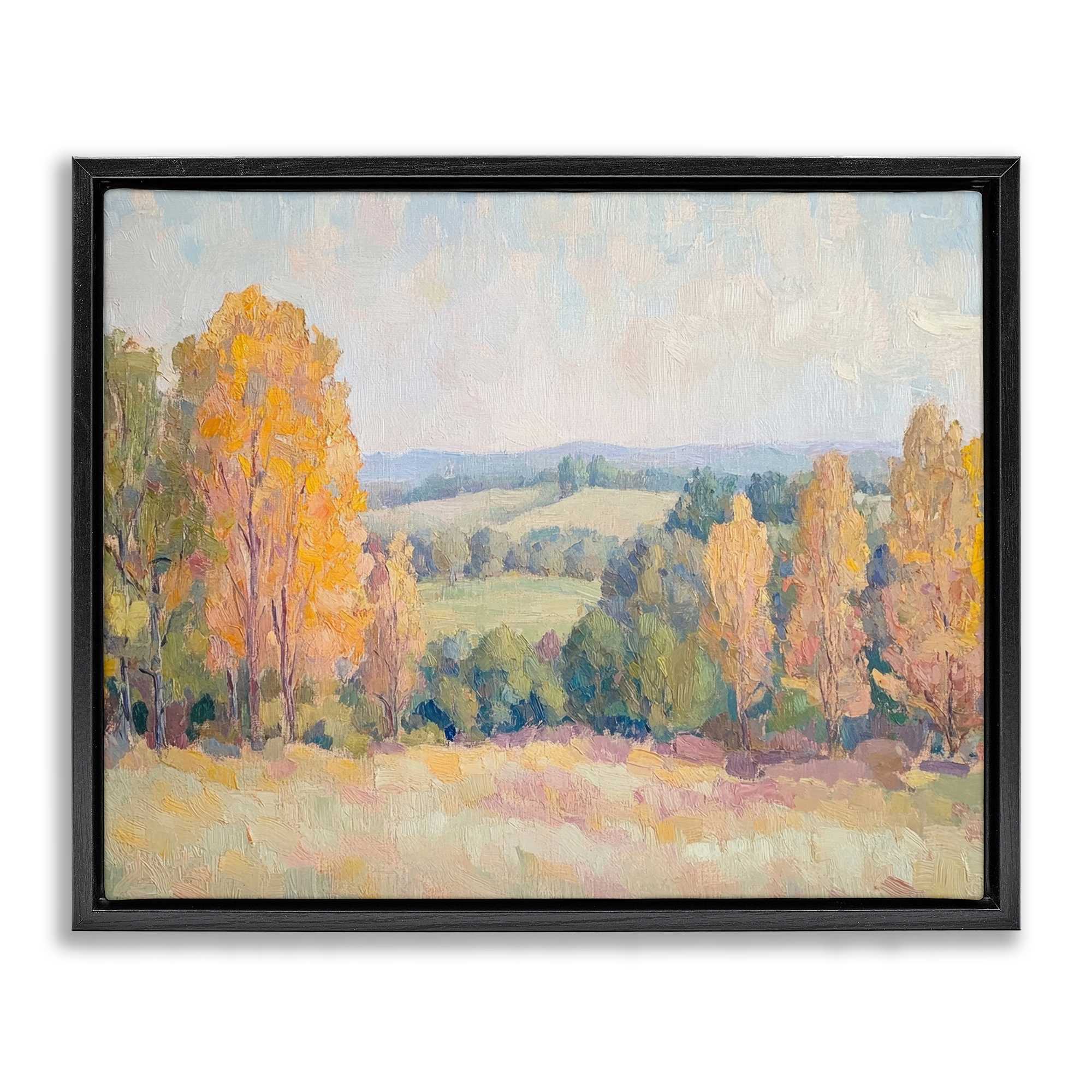 Stupell Industries BT-823-FFB-16X20 Countryside in Autumn Floating Frame design by Petal Prints Design
