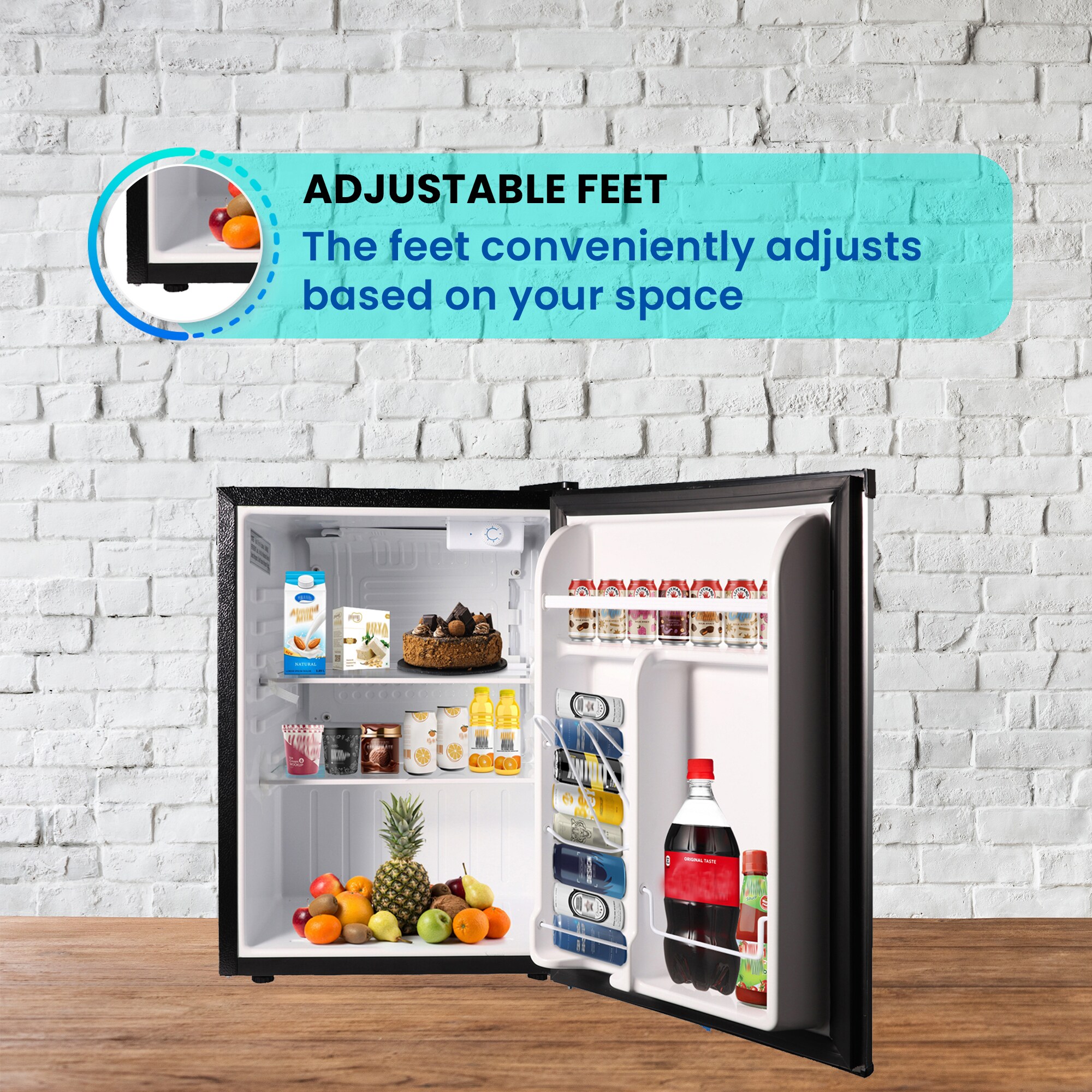 Compact Stainless Steel 2.6 cu.ft. RV Refrigerator