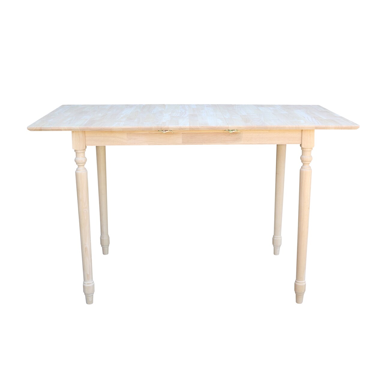 Rustic Solid Wood Extendable Counter Height Dining Table