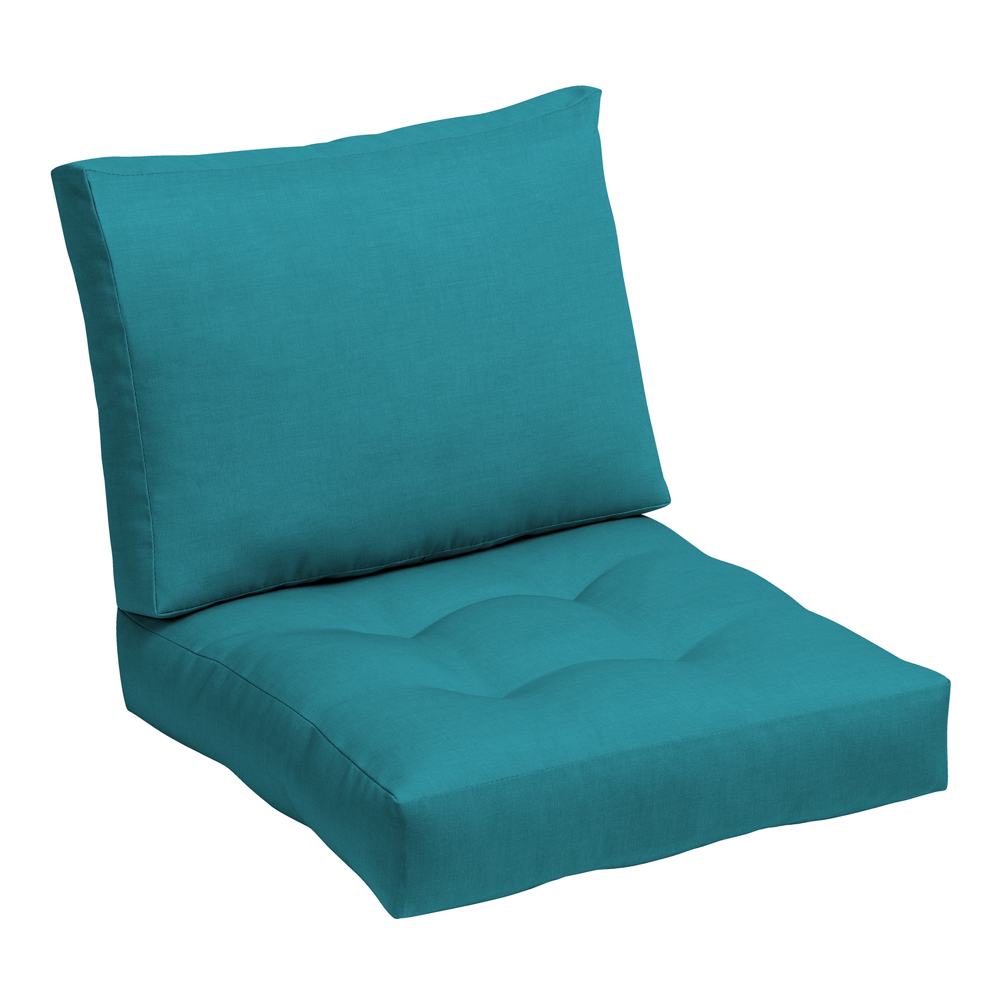 ARDEN - 24-in x 24-in Lake Blue Leala Deep seat patio chair cushion
