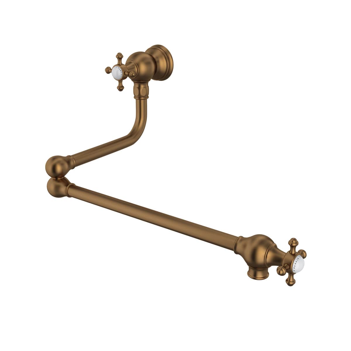 Rohl U.4798X-EB-2 Edwardian Wall Mount Pot Filler in English Bronze