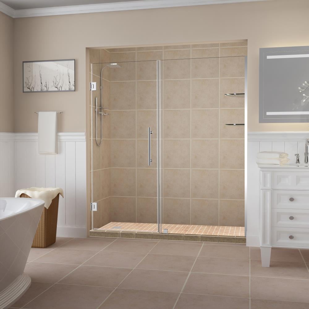 Aston SDR960EZCH703410 Belmore GS 69-1/4-in to 70-1/4-in x 72-in Frameless Hinged Shower Door