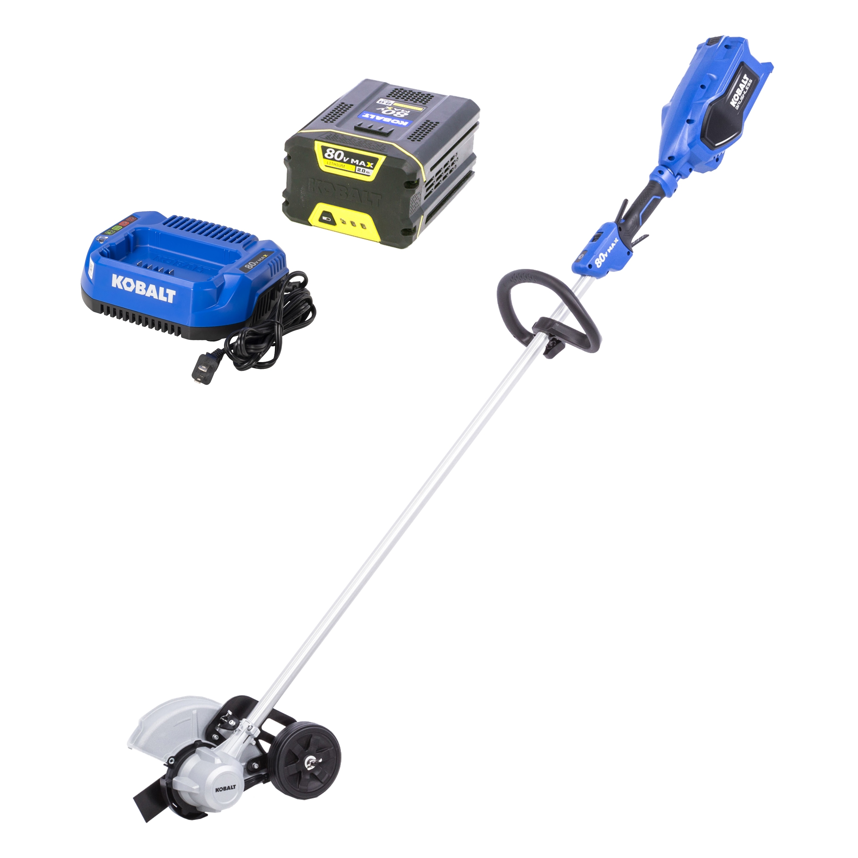 Kobalt 80 Volt 8 in Handheld Battery Lawn Edger Battery Included in the Lawn Edgers department at Lowes