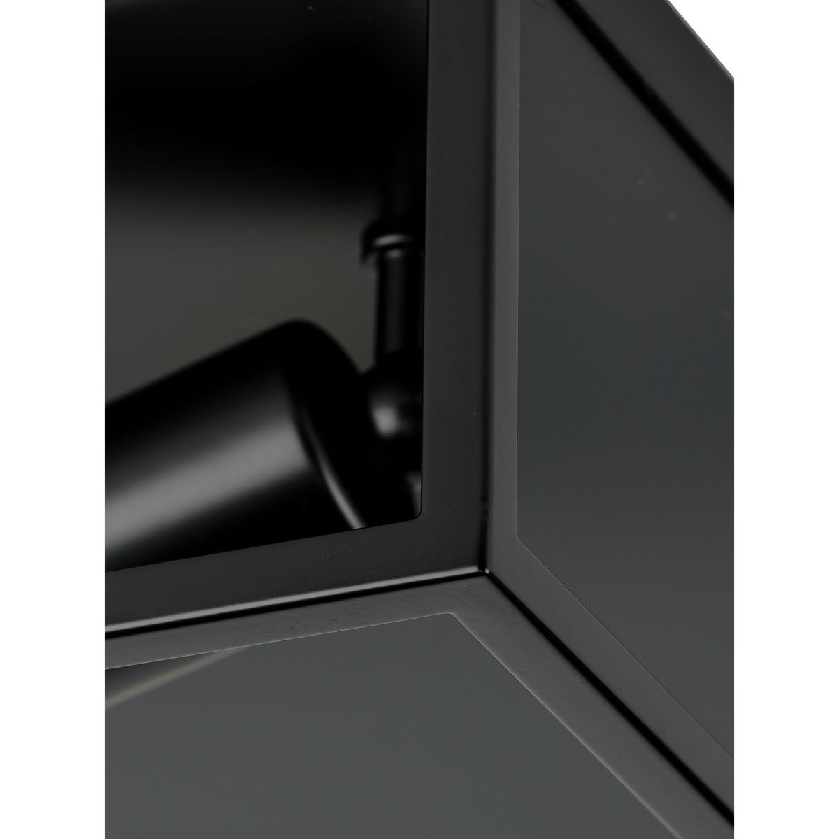Matte Black 2-Light Modern Flush Mount Ceiling Fixture