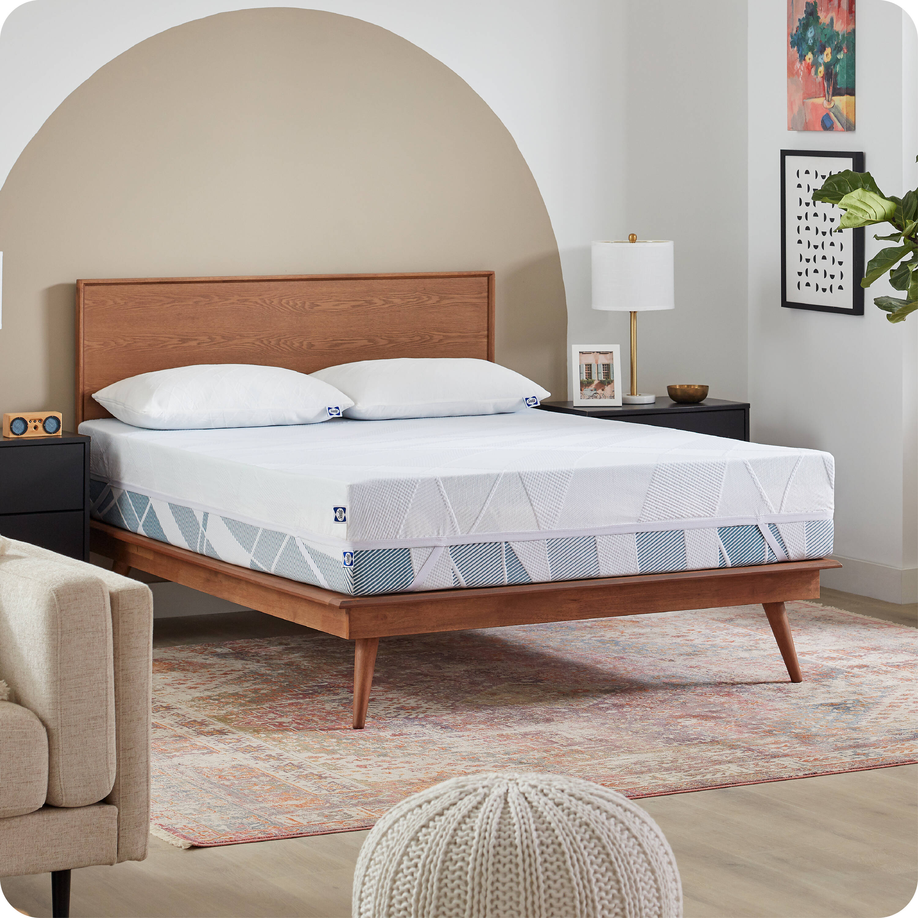 Sealy Dreamlife 3" Gel Memory Foam Twin Mattress Topper with Cooling Cover