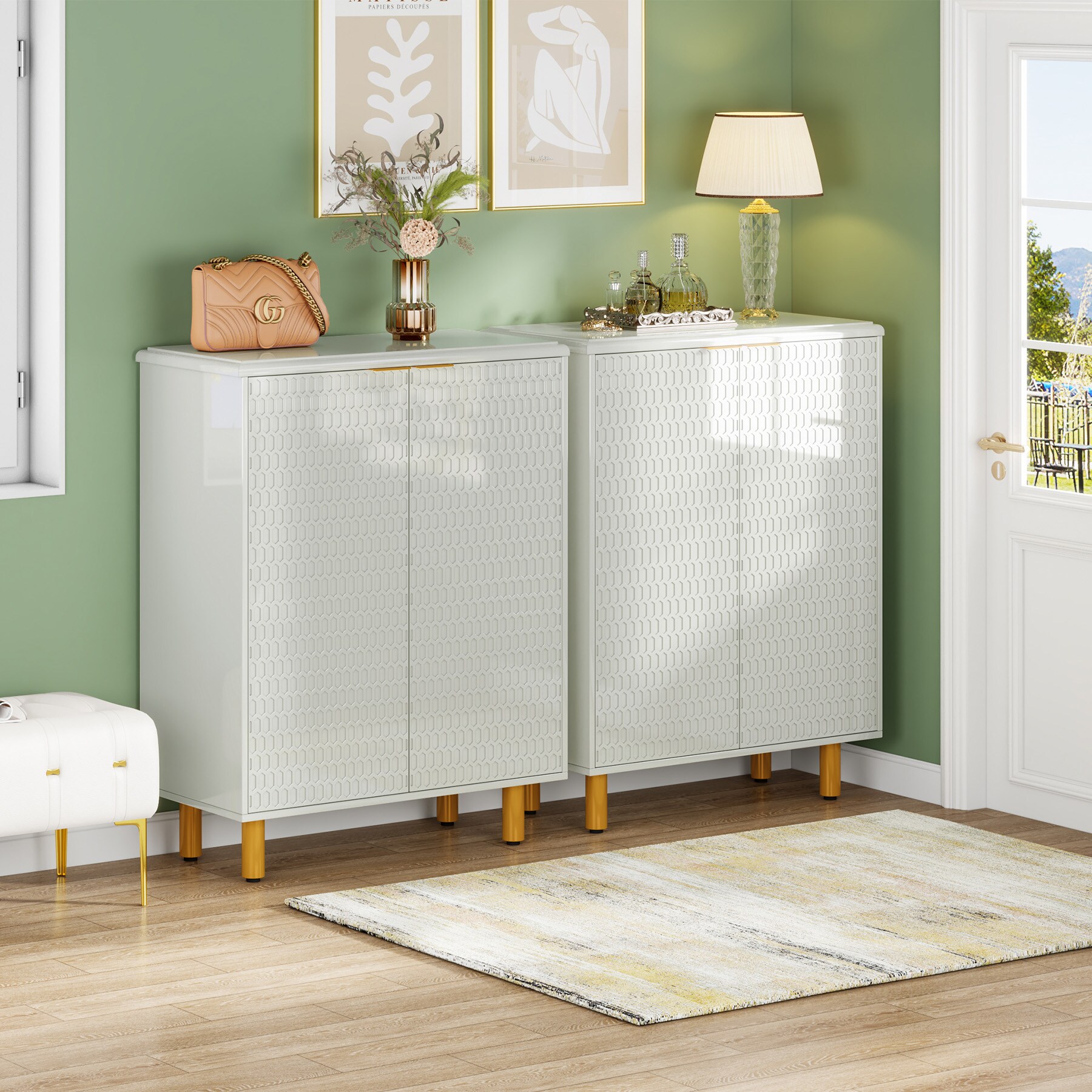 2140-974 | Zeitgeist White Hall Door Chest | Signature Designs|