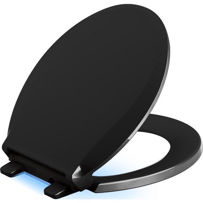 Kohler Cachet Nightlight Black Round Slow Close Toilet Seat In The Seats Department At Com - Kohler Lighted Toilet Seat Installation Instructions Kohler Cachet Nightlight Black Round Slow Close Toilet Seat In The Seats Department At Com - Kohler Lighted Toilet Seat Installation Instructions