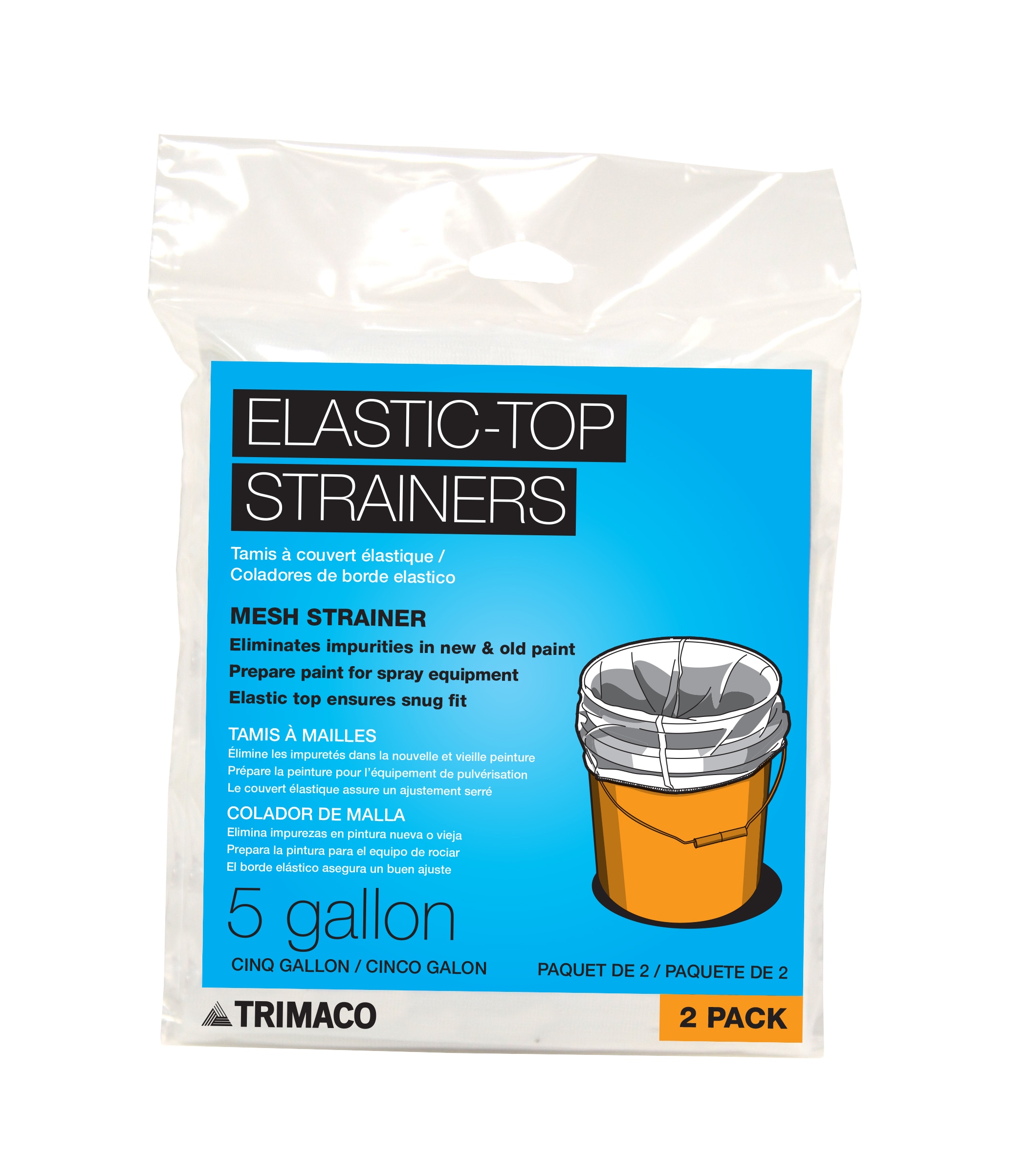 Trimaco 2-Pack Elastic Top Paint Strainers (Fits Container Size: 5-Gallon)