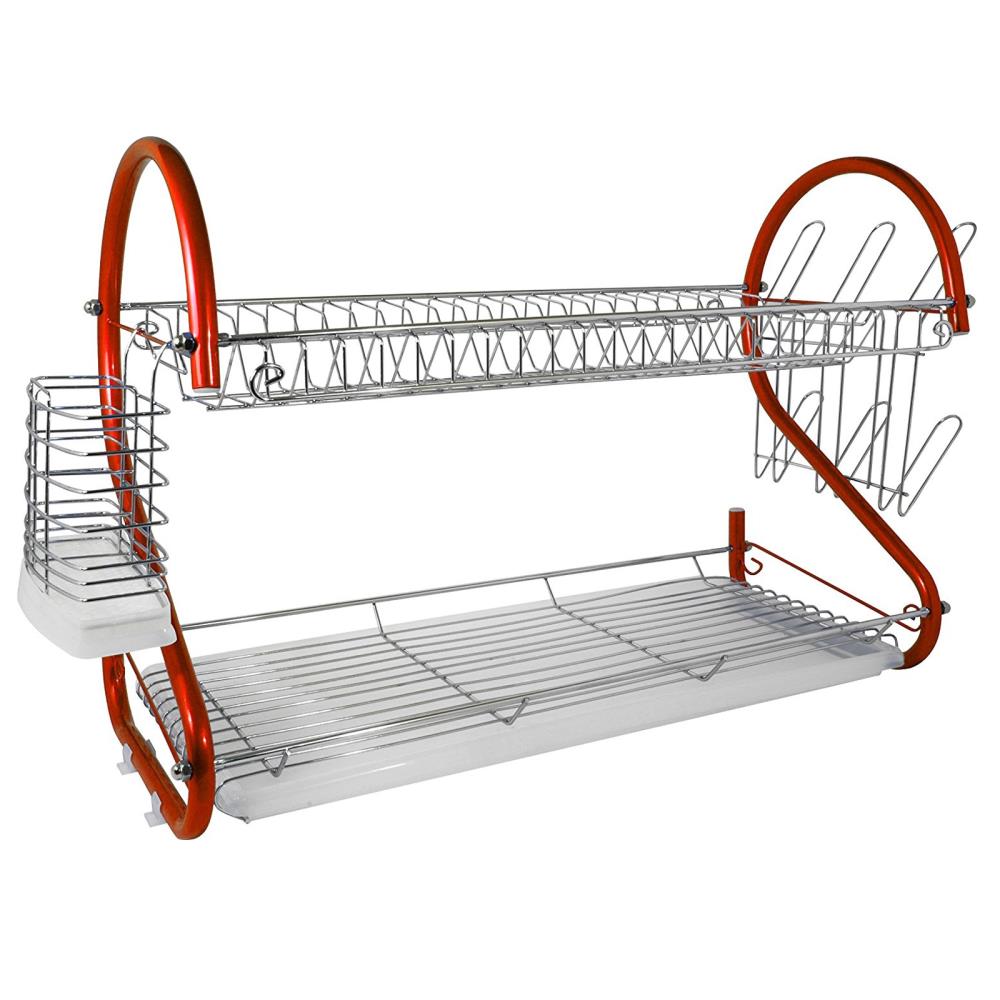 method 15-in W x 13.5-in L x 5.44-in H Metal Dish Rack and Drip