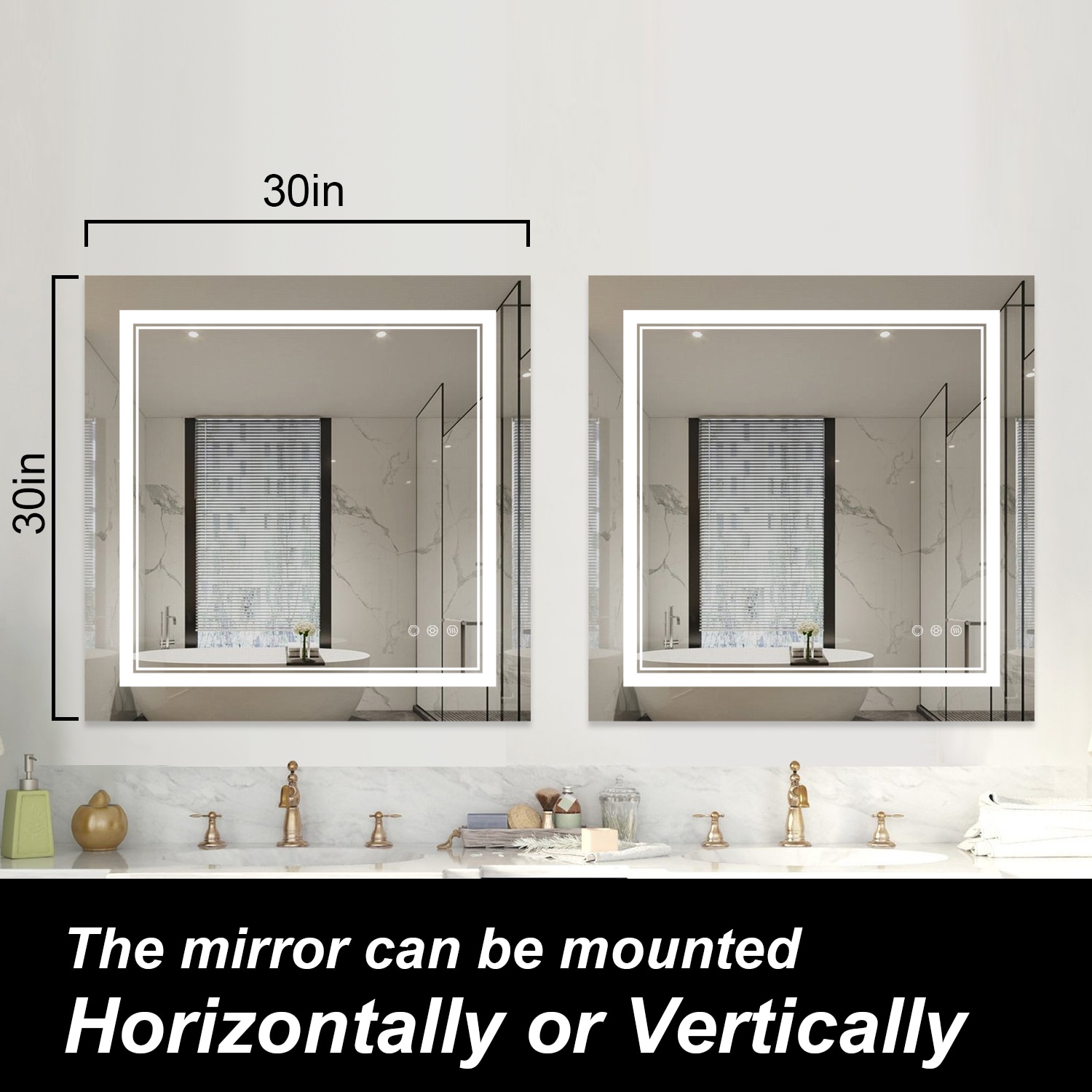 Maxax MXML01-77 Framed-Bath-Mirrors - View #3