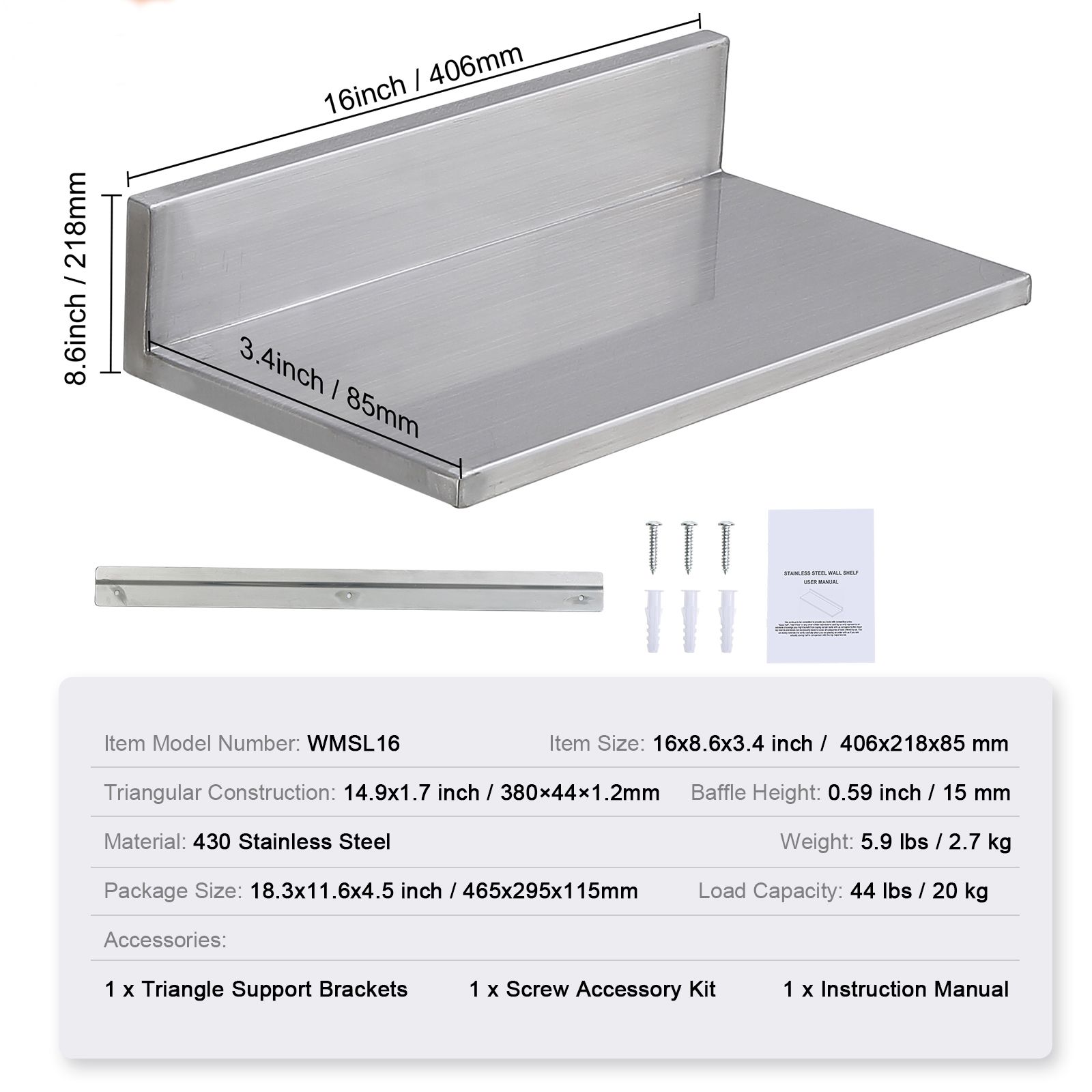 Kitstorack DOBAY1-D0102HQ44Z7 Wall-Mounted-Shelving - View #4