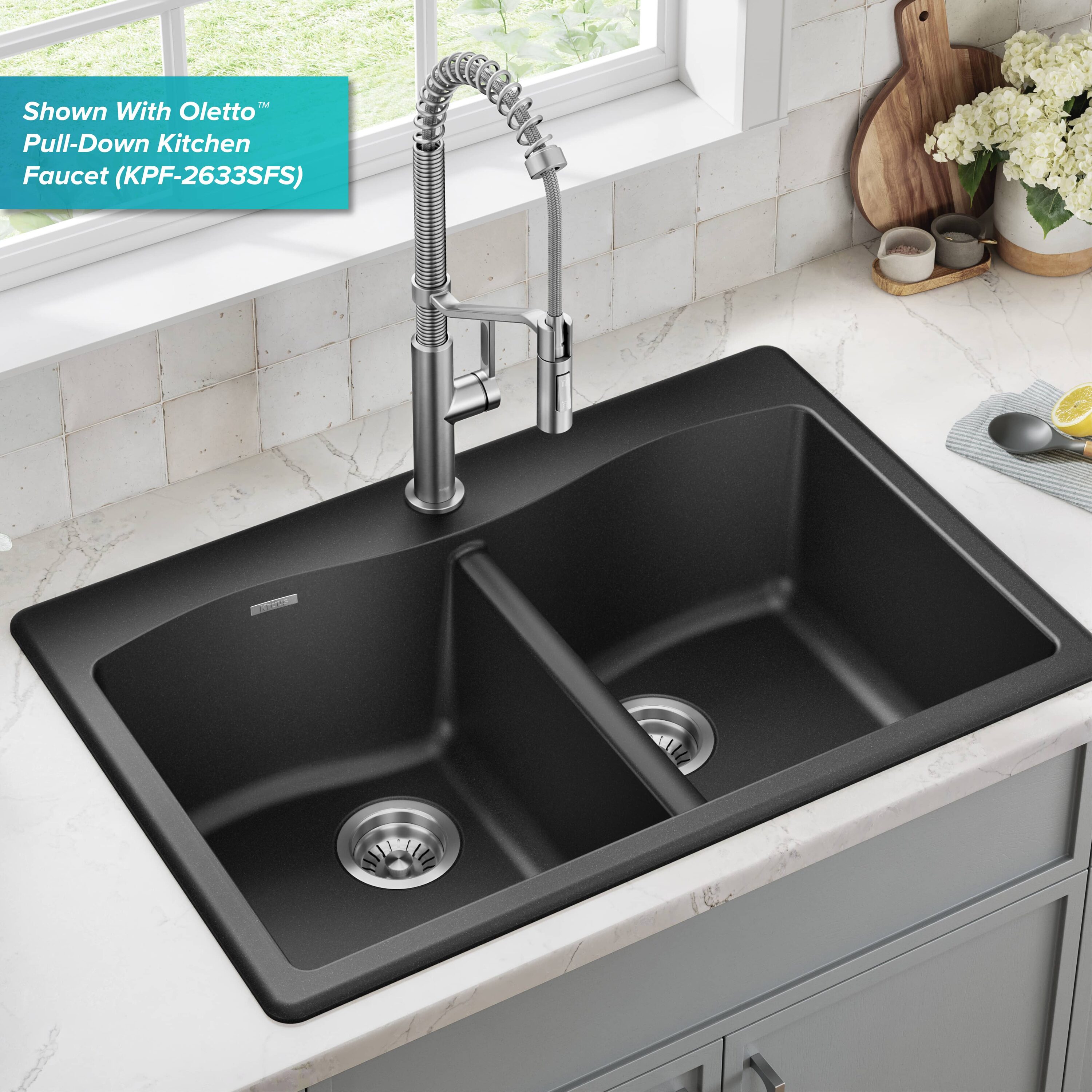 Kraus KGD-52BLACK Kitchen-Sinks - View #3