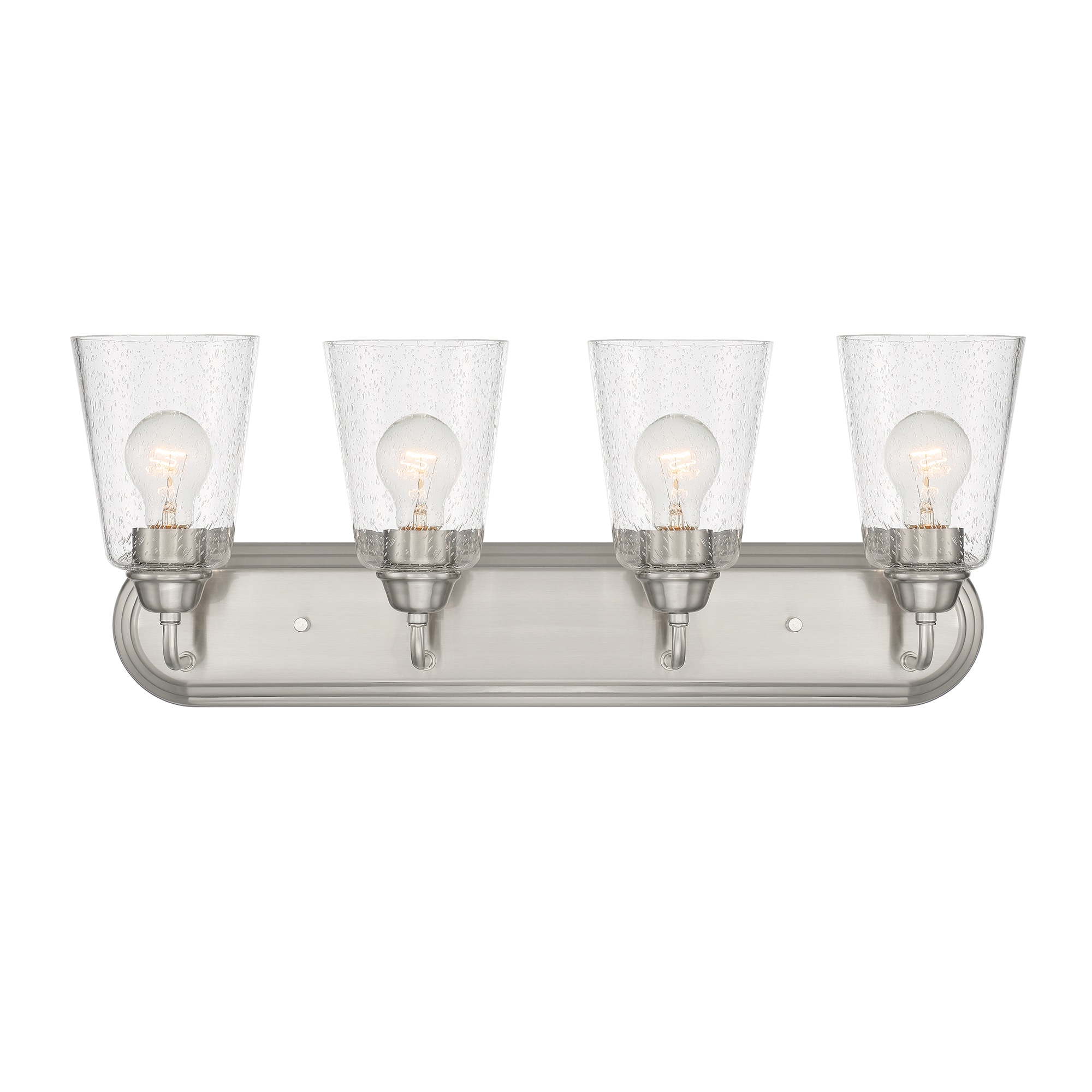 Designers Fountain D241M-4B-BN Zane 26-in 4 -Light Brushed Nickel Modern/contemporary Vanity light bar